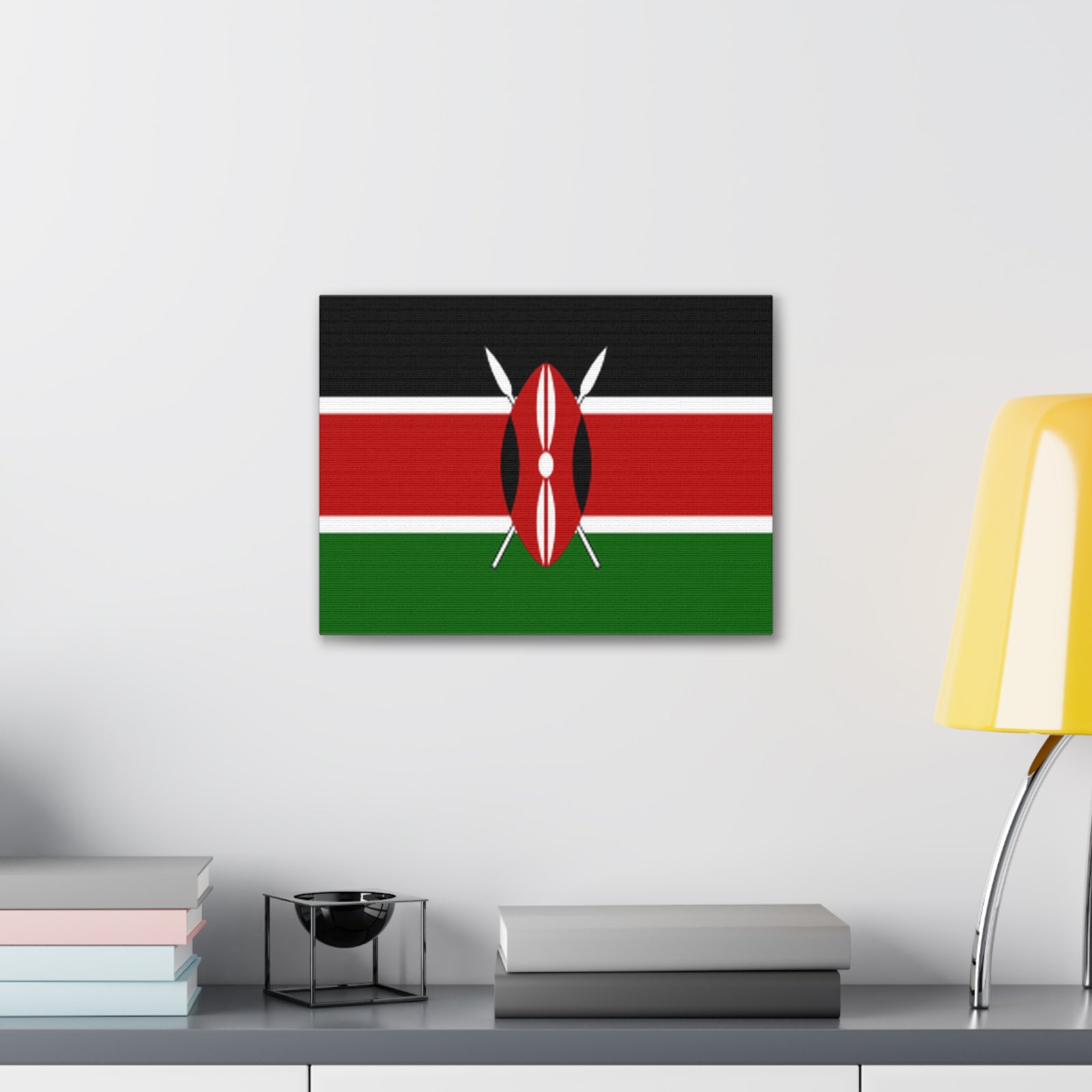 Kenya Country Flag Canvas Vibrant Wall Art Unframed Home Decor-Express Your Love Gifts