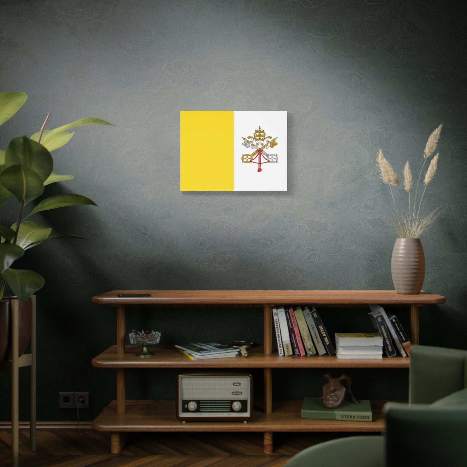 Vatican City Country Flag Canvas Vibrant Wall Art Unframed Home Decor-Express Your Love Gifts