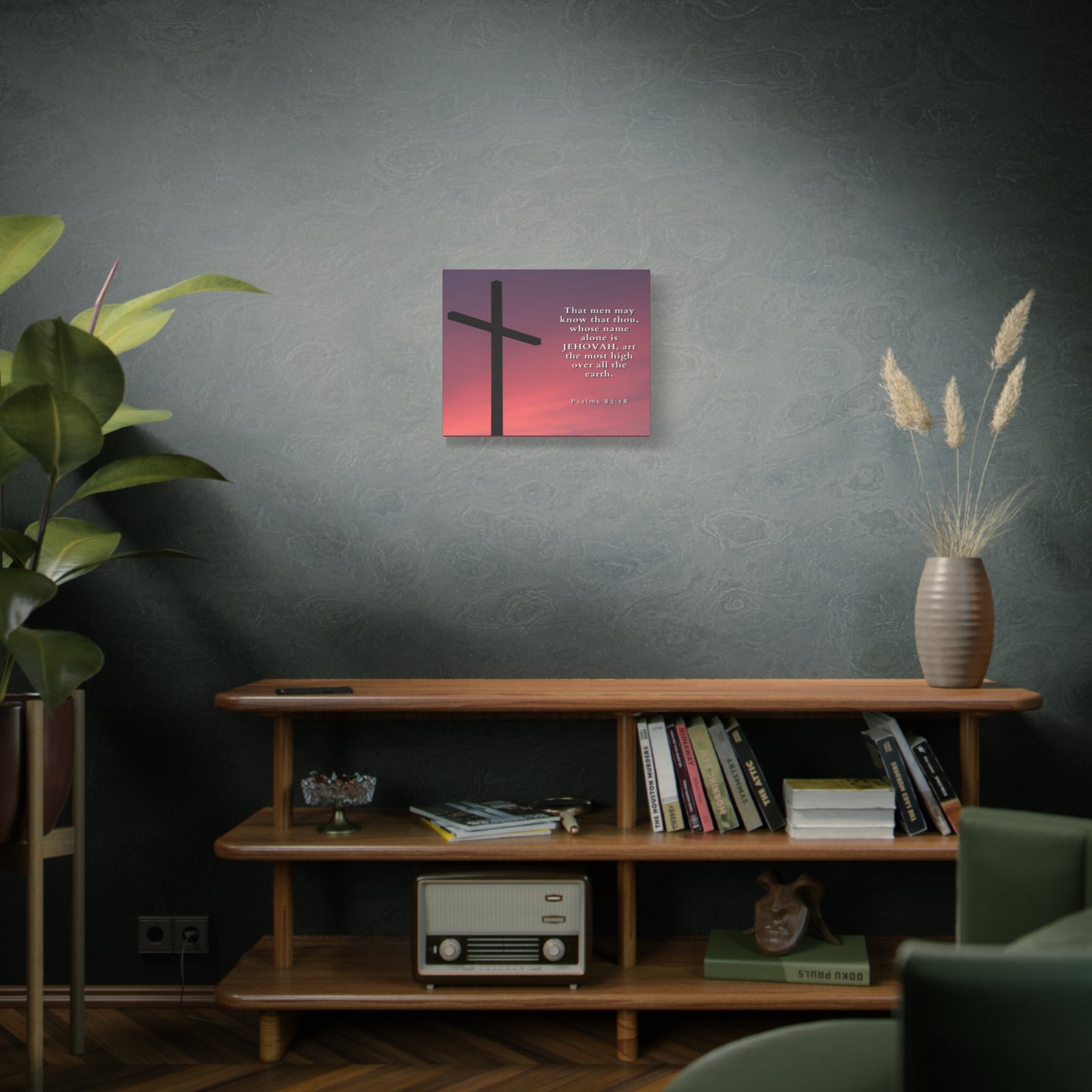 Scripture Canvas Most High Psalms 83:18 Christian Wall Art Bible Verse Print Ready to Hang-Express Your Love Gifts
