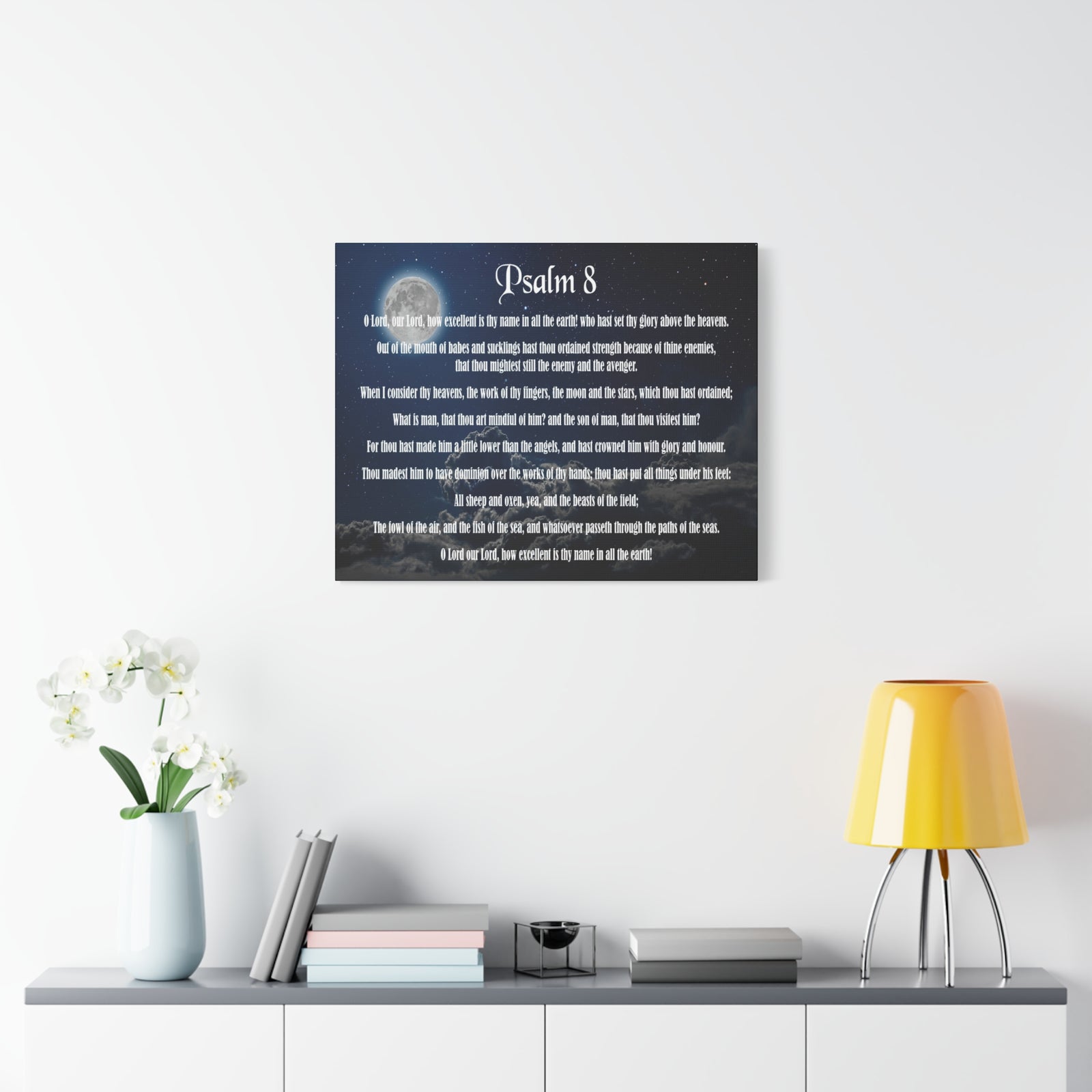 Scripture Walls Surrounded By Your Glory Psalm 8:1 Christian Wall Art Bible Verse Print Ready to Hang-Express Your Love Gifts