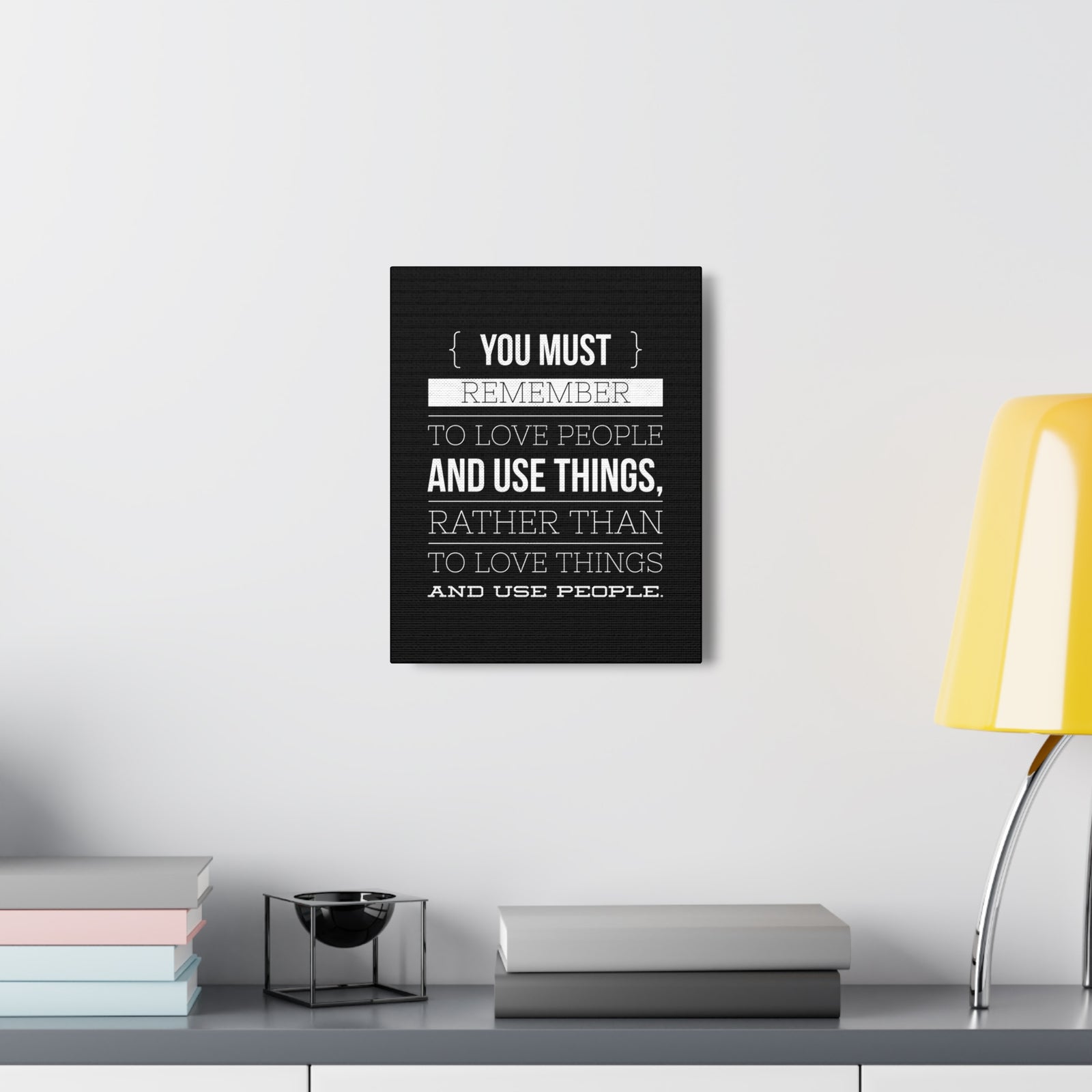 Inspirational Wall Art Remember To Love People Motivation Wall Decor for Home Office Gym Inspiring Success Quote Print Ready to Hang-Express Your Love Gifts