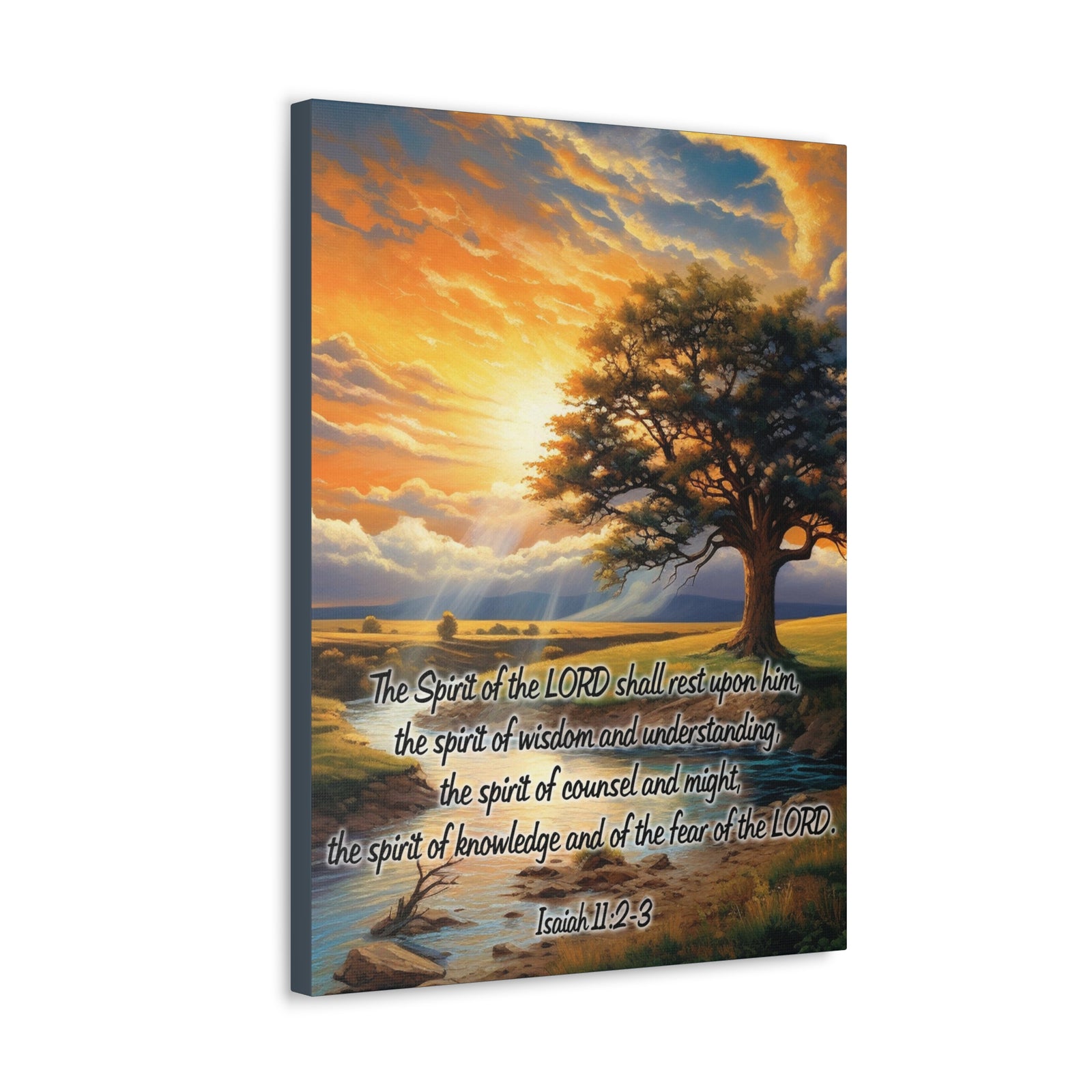 Scripture Walls Spirit of the LORD Isaiah 11:2 KJV Christian Wall Art Print Ready to Hang Unframed-Express Your Love Gifts