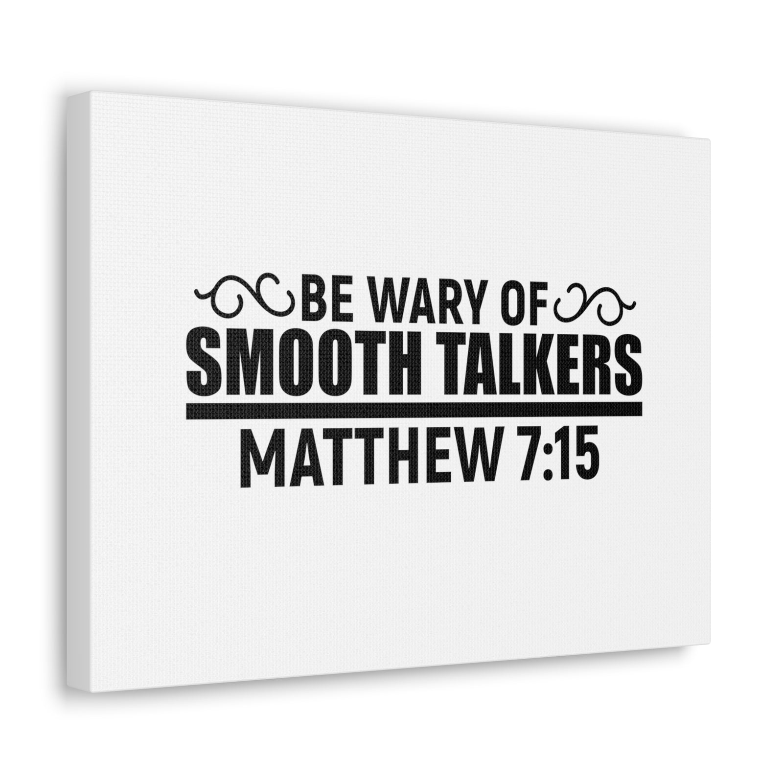 Scripture Walls Matthew 7:15 Be Wary of Smooth Talkers Bible Verse Canvas Christian Wall Art Ready to Hang Unframed-Express Your Love Gifts