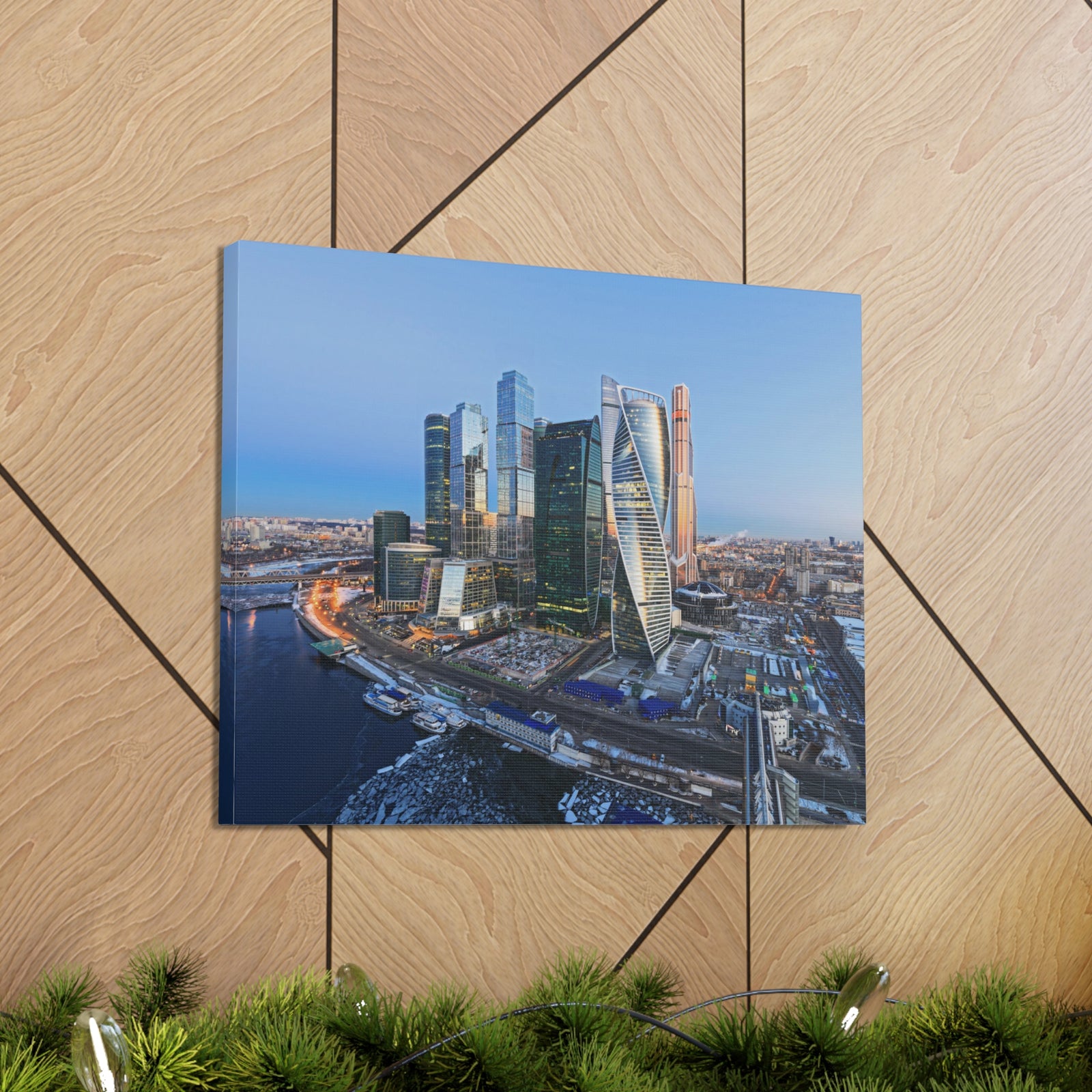Moscow Daytime Skyline Canvas Artwork High-Quality Breathtaking Stunning Cityscape for Home Decor Ready to Hang-Express Your Love Gifts