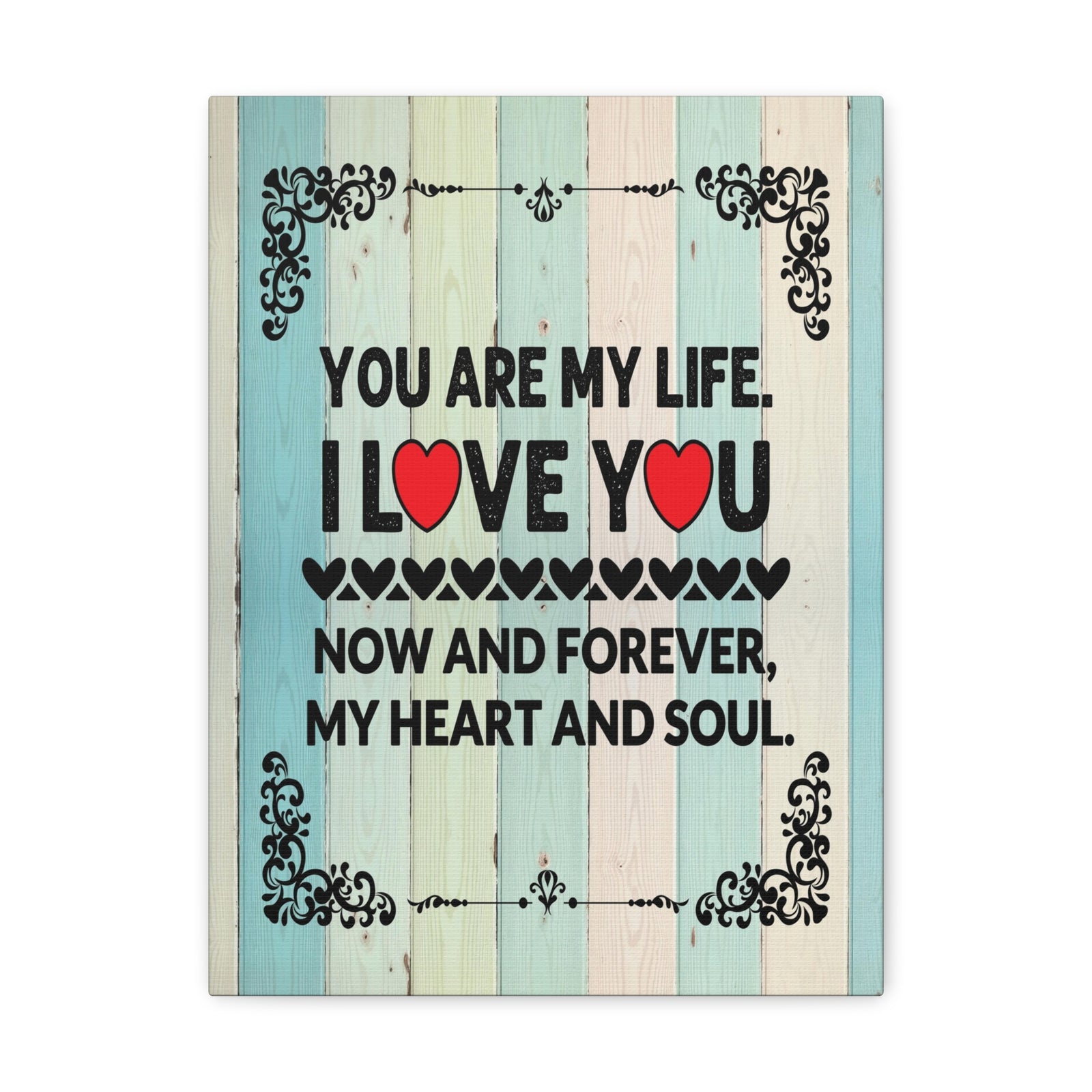 To My Wife You Are My Life Canvas Wall Art – Heartfelt Romantic Gift for Home Decor-Express Your Love Gifts