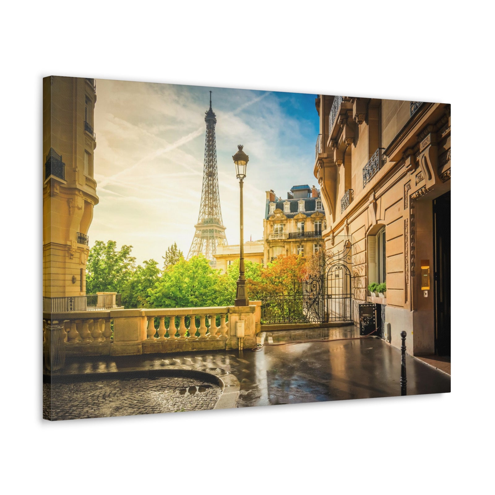 Paris Street View France Canvas Artwork High-Quality Breathtaking French City for Home Decor Ready to Hang-Express Your Love Gifts