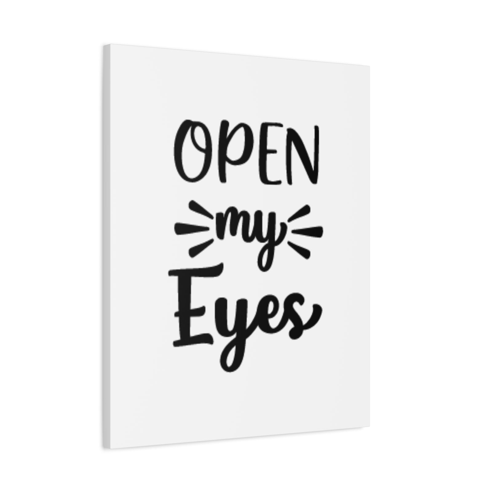 Scripture Canvas Open My Eyes Psalm 119:18 Cursive Christian Wall Art Bible Verse Print Ready to Hang-Express Your Love Gifts
