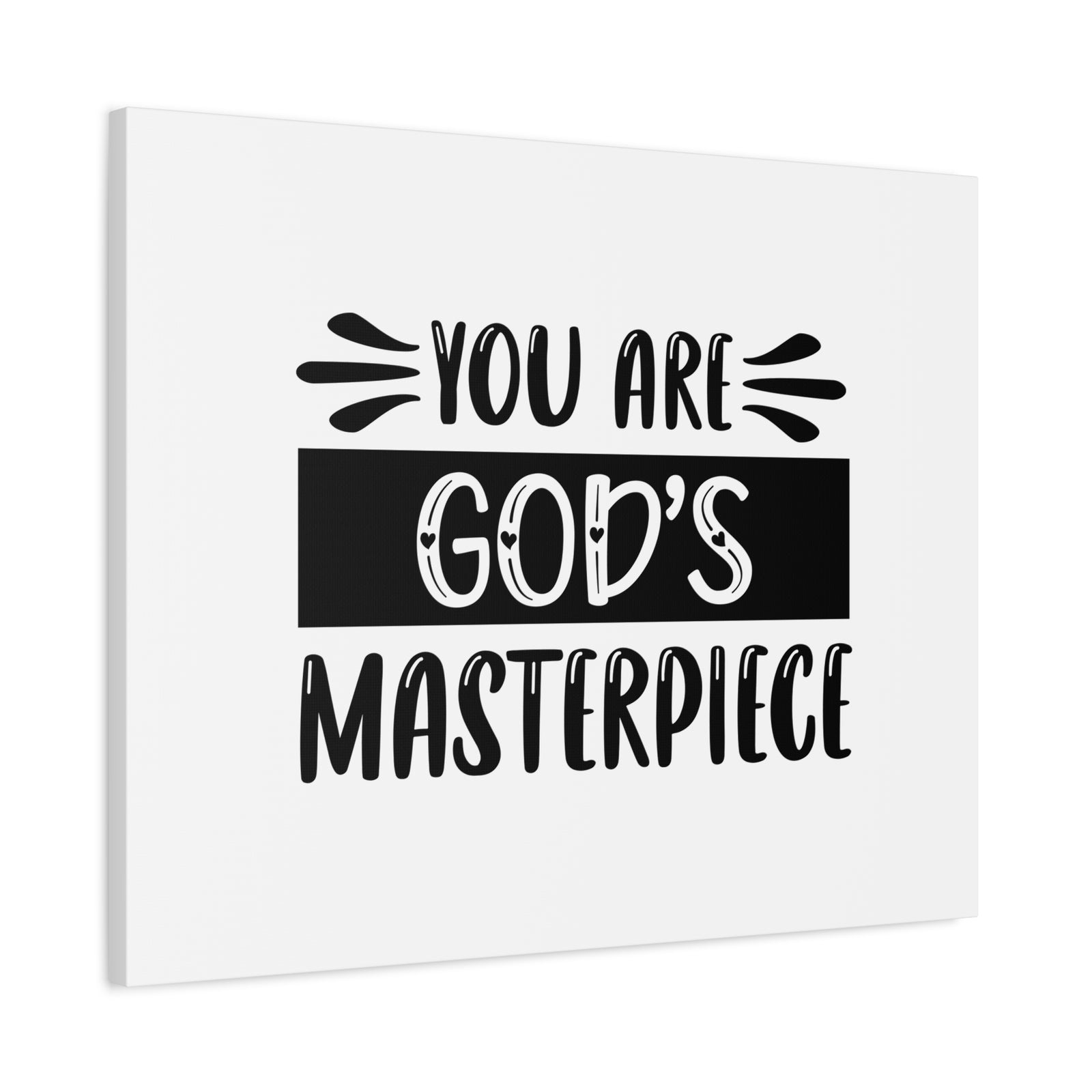 Scripture Canvas You Are God's Masterpiece Psalm 51:10 Christian Wall Art Bible Verse Print Ready to Hang-Express Your Love Gifts