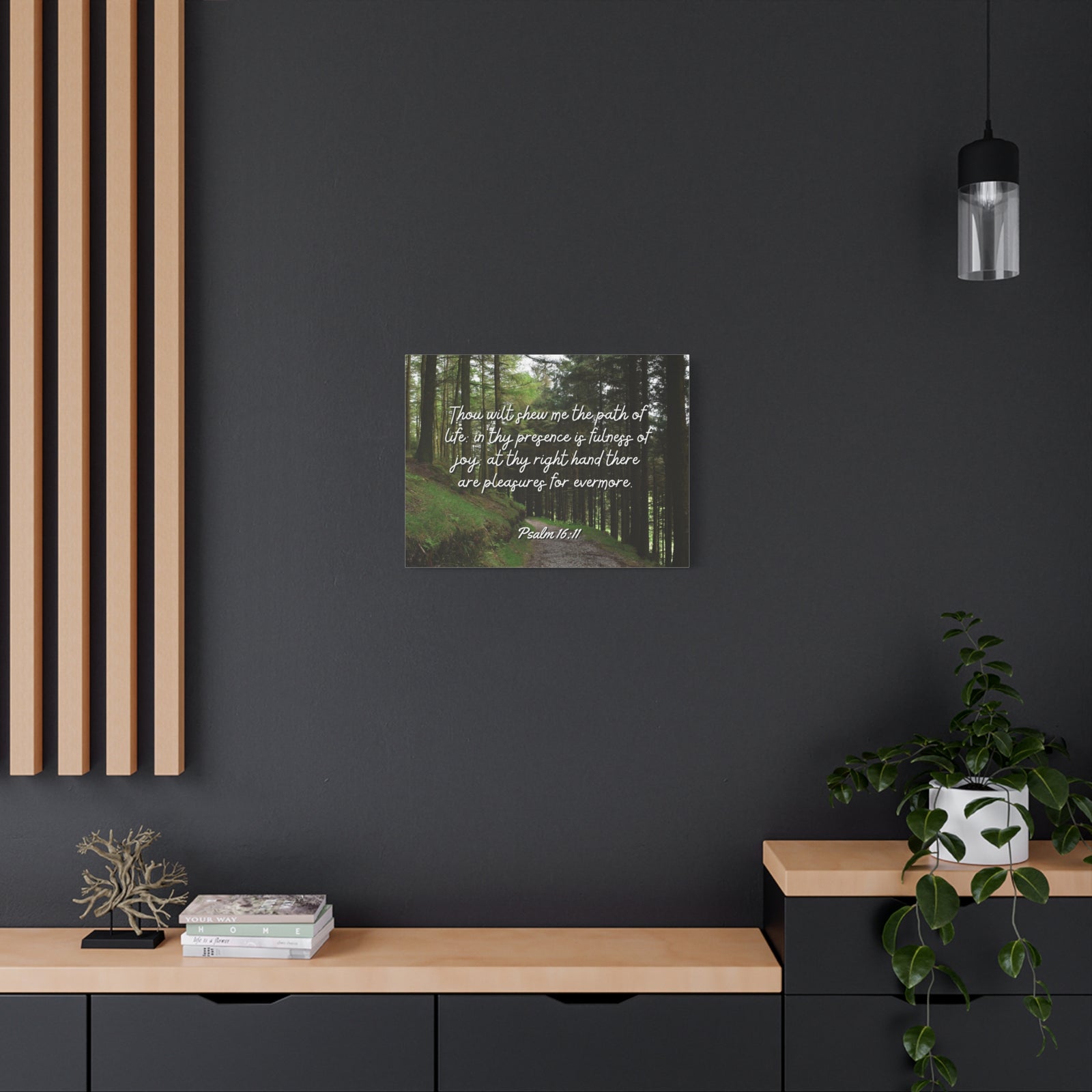 Scripture Walls The Path Of Life Psalm 16:11 Bible Verse Canvas Christian Wall Art Ready to Hang-Express Your Love Gifts