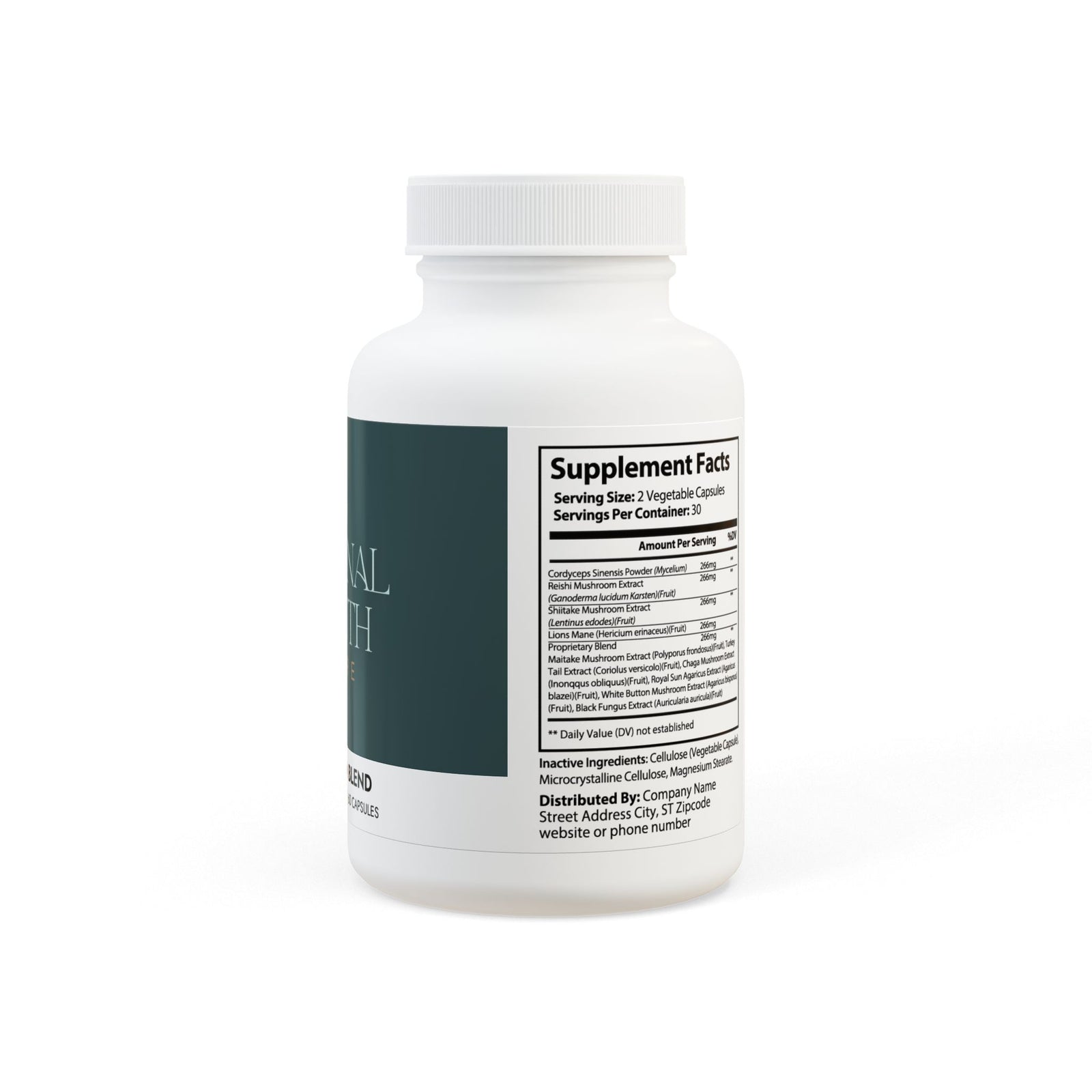 Eternal Youth Care Mushroom Blend Supplement – Brain Health, Energy & Antioxidant Support | Non-GMO, Vegan (60 Capsules)-Express Your Love Gifts