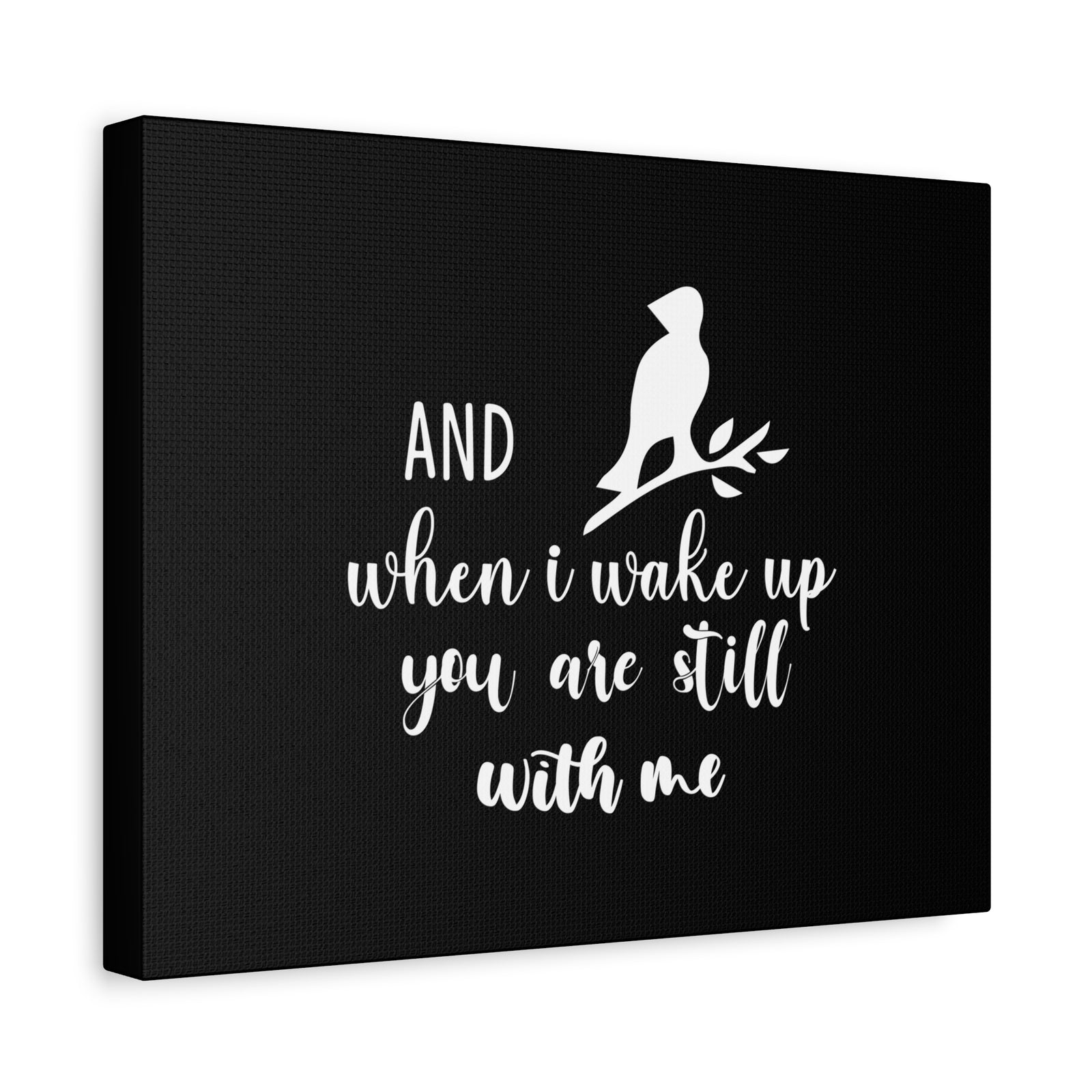 Scripture Canvas When I Wake Up, You Are Still With Me Psalm 139:18 Bird Christian Wall Art Bible Verse Print Ready to Hang-Express Your Love Gifts