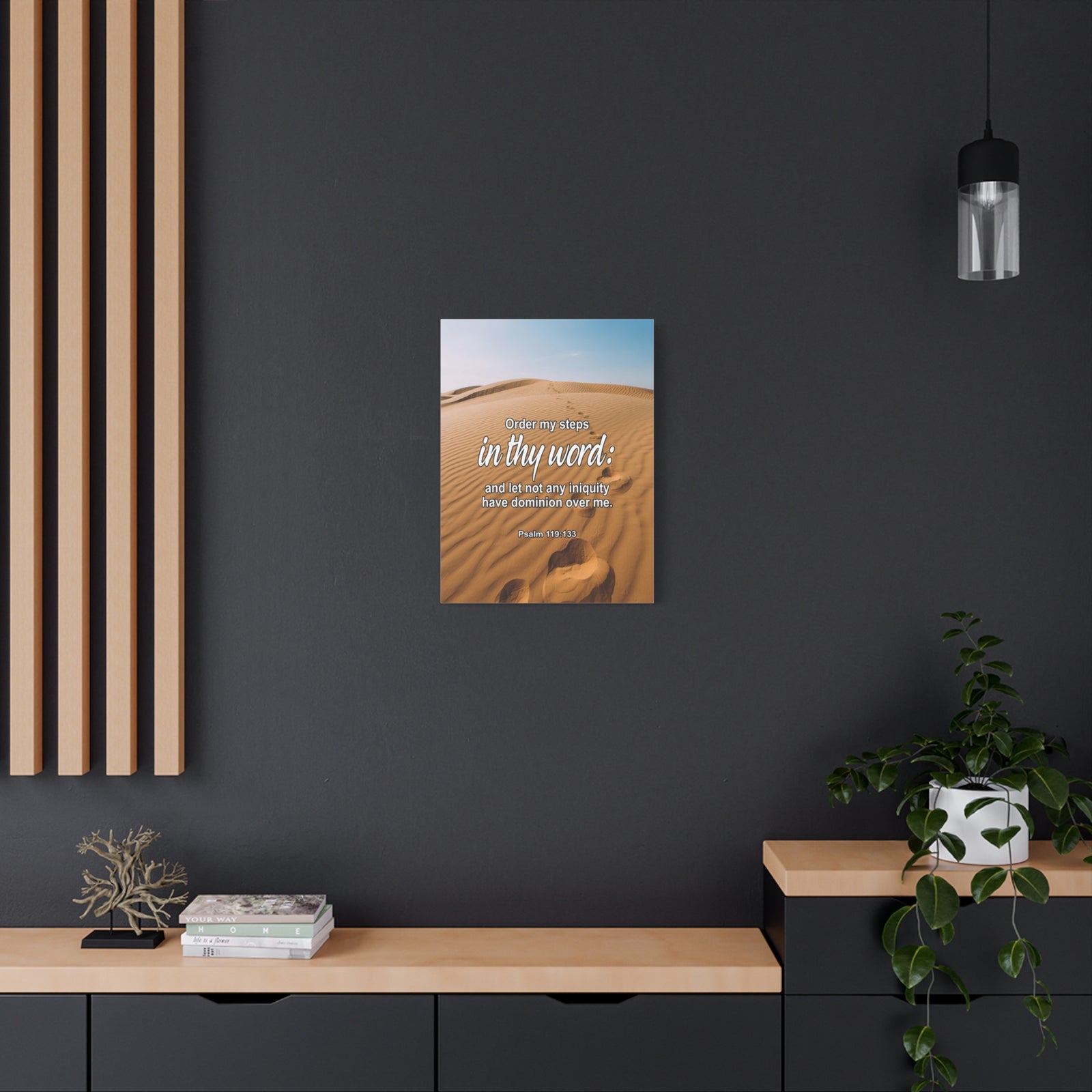 Scripture Walls Psalm 119:133 In Thy Word Bible Verse Canvas Christian Wall Art Ready to Hang Unframed-Express Your Love Gifts