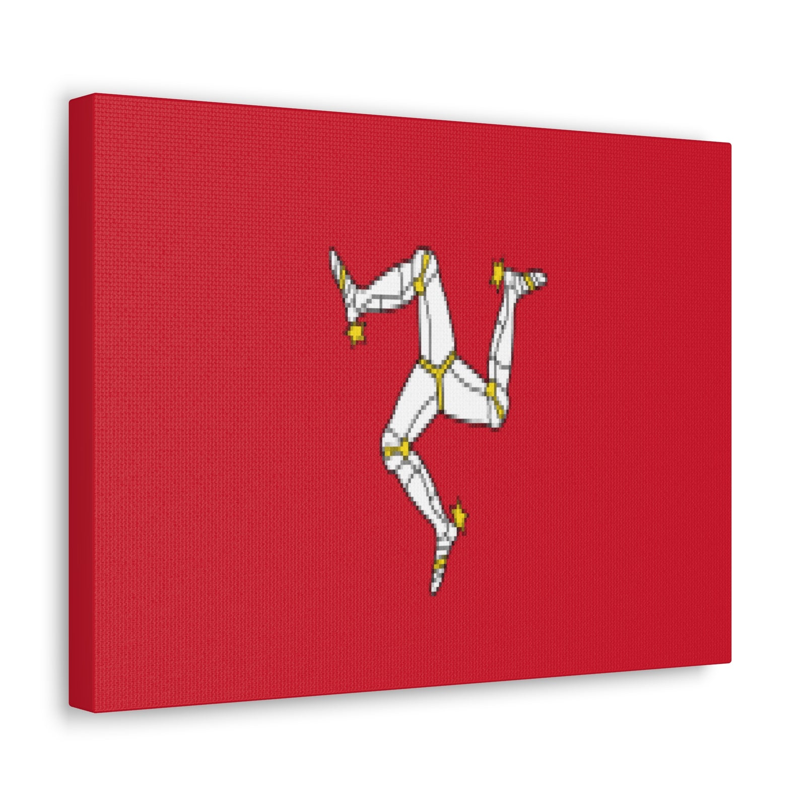 Isle of Man Country Flag Canvas Vibrant Wall Art Unframed Home Decor-Express Your Love Gifts