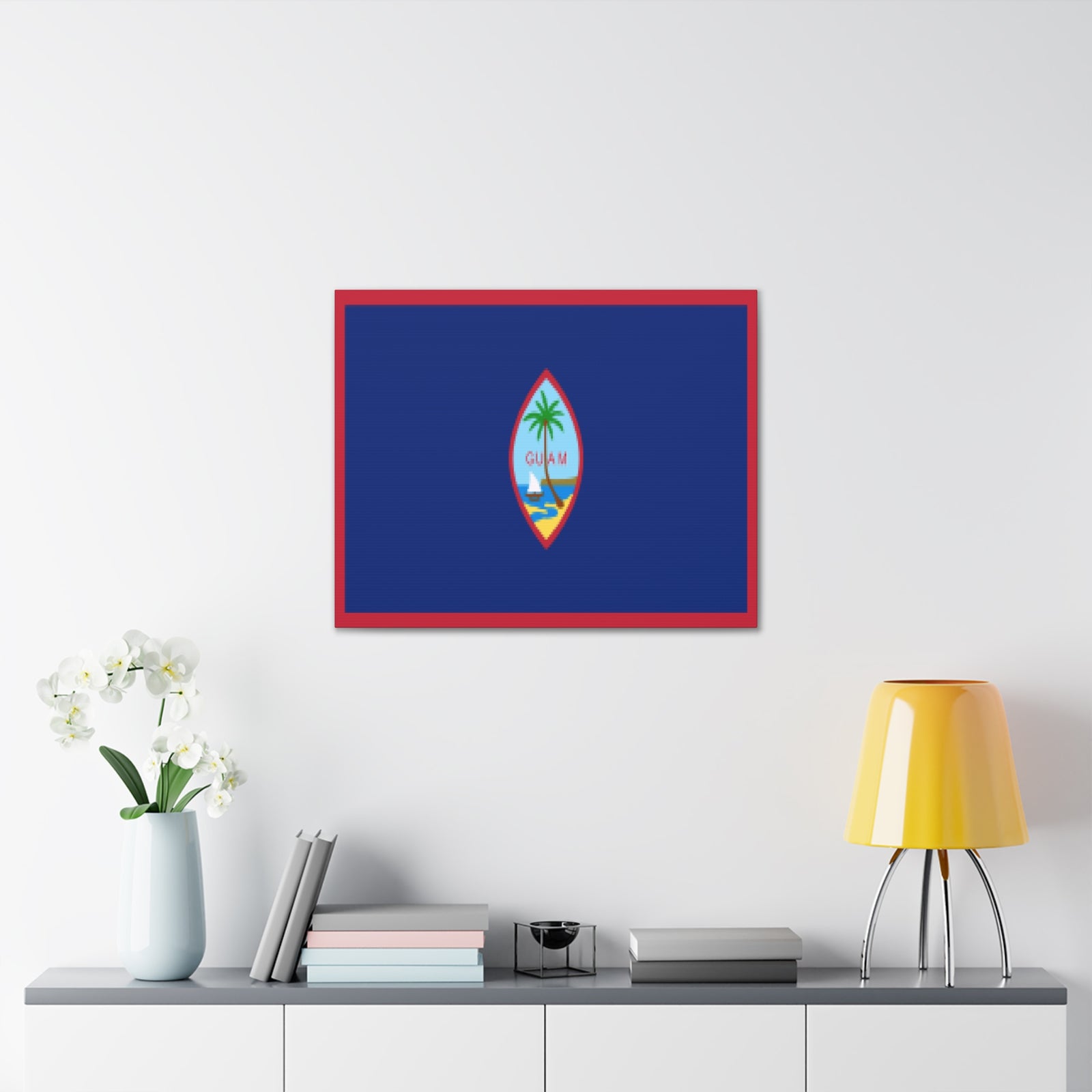 Guam Country Flag Canvas Vibrant Wall Art Unframed Home Decor-Express Your Love Gifts