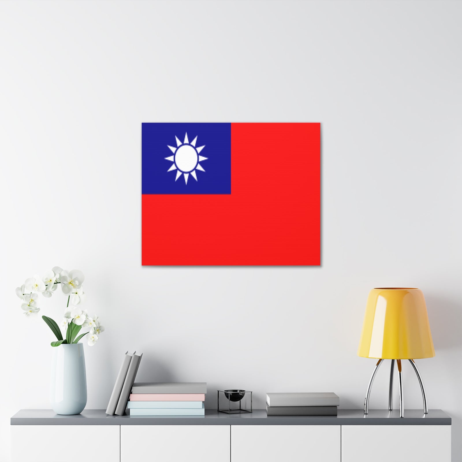 Taiwan Country Flag Canvas Vibrant Wall Art Unframed Home Decor-Express Your Love Gifts
