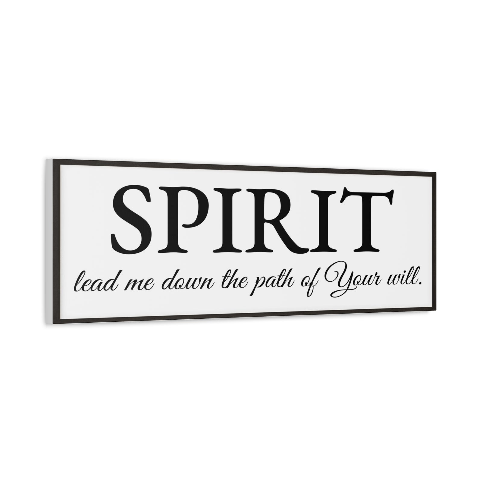 Scripture Walls Spirit Lead Me White Bible Verse Canvas Christian Wall Art Ready to Hang Unframed-Express Your Love Gifts