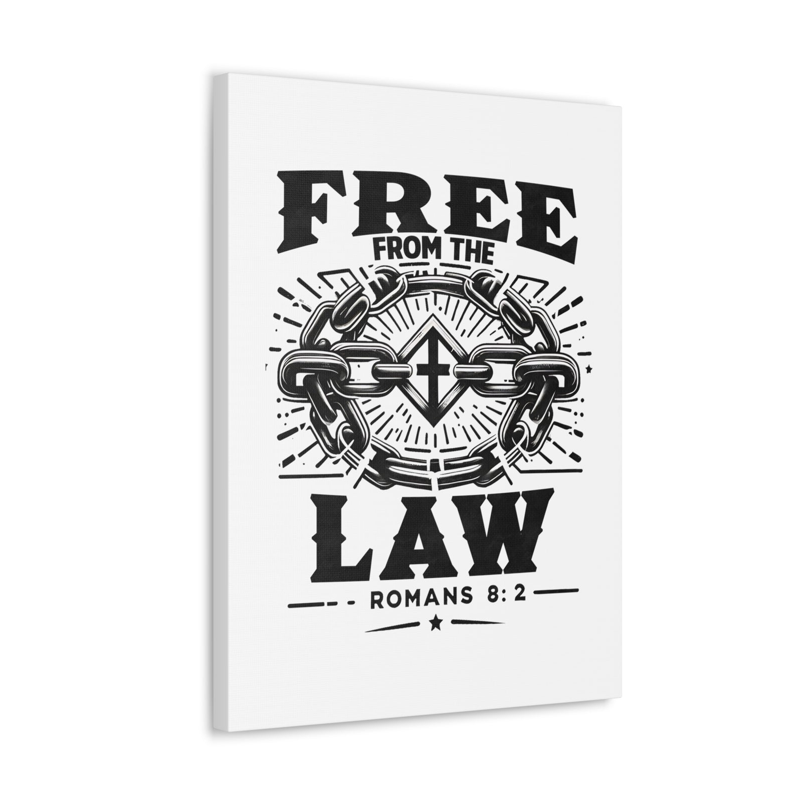 Scripture Walls Romans 8:2 Free From the Law Bible Verse Canvas Christian Wall Art Ready to Hang Unframed-Express Your Love Gifts