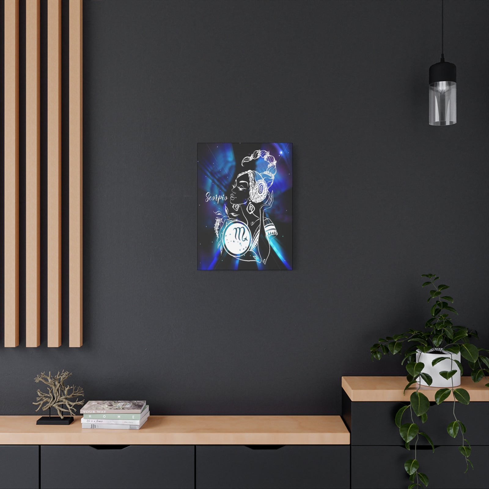 Scorpio Zodiac Horoscope Sign Constellation Canvas Print Astrology Home Décor Ready to Hang Artwork-Express Your Love Gifts