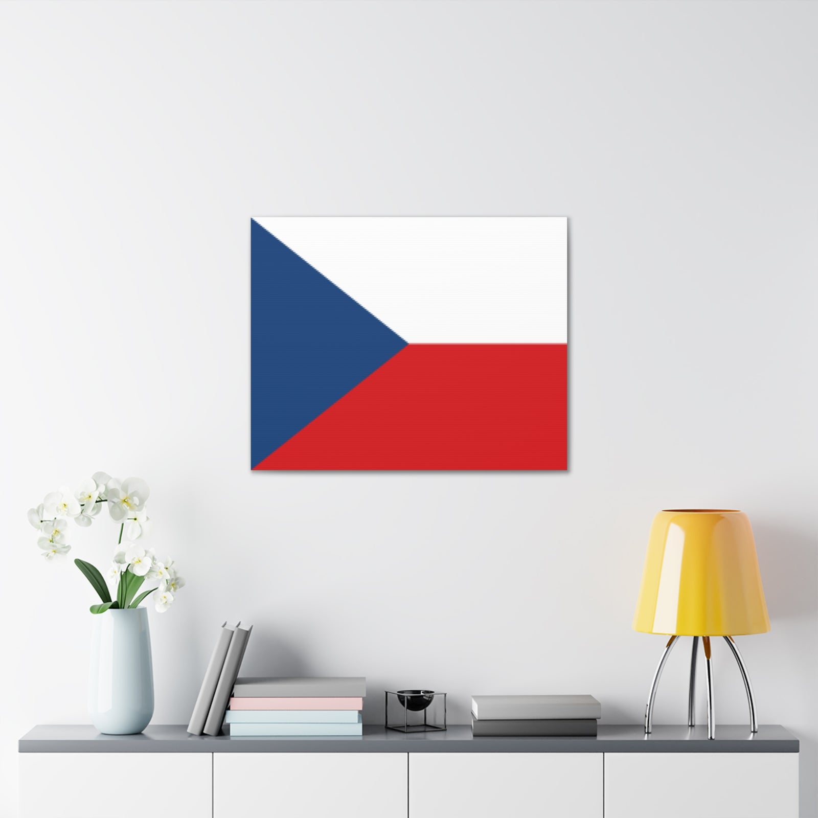 Czechia Country Flag Canvas Vibrant Wall Art Unframed Home Decor-Express Your Love Gifts