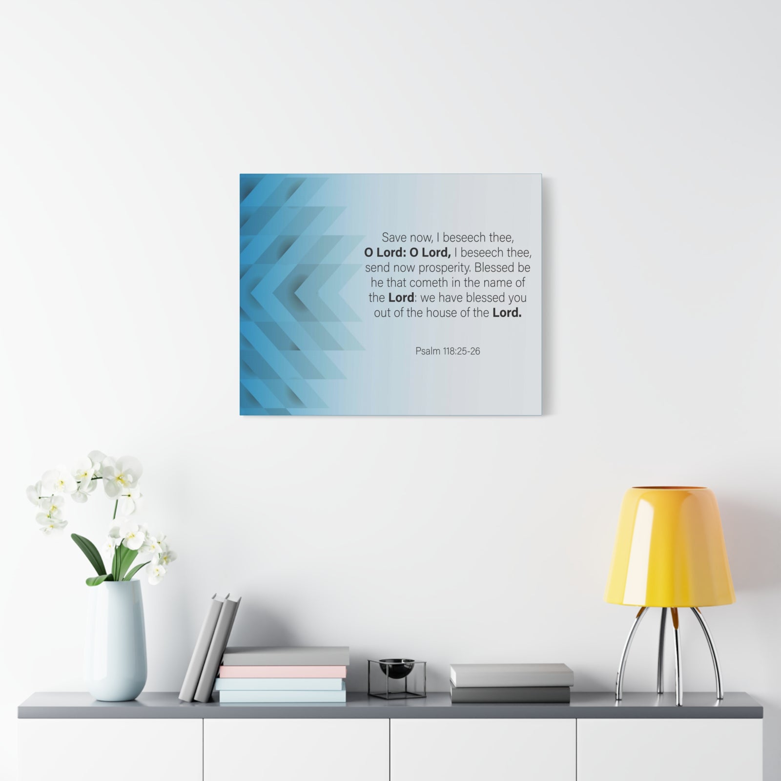 Bible Verse Canvas Save Now Psalm 118:25-26 Wall Art Christian Home Decor-Express Your Love Gifts