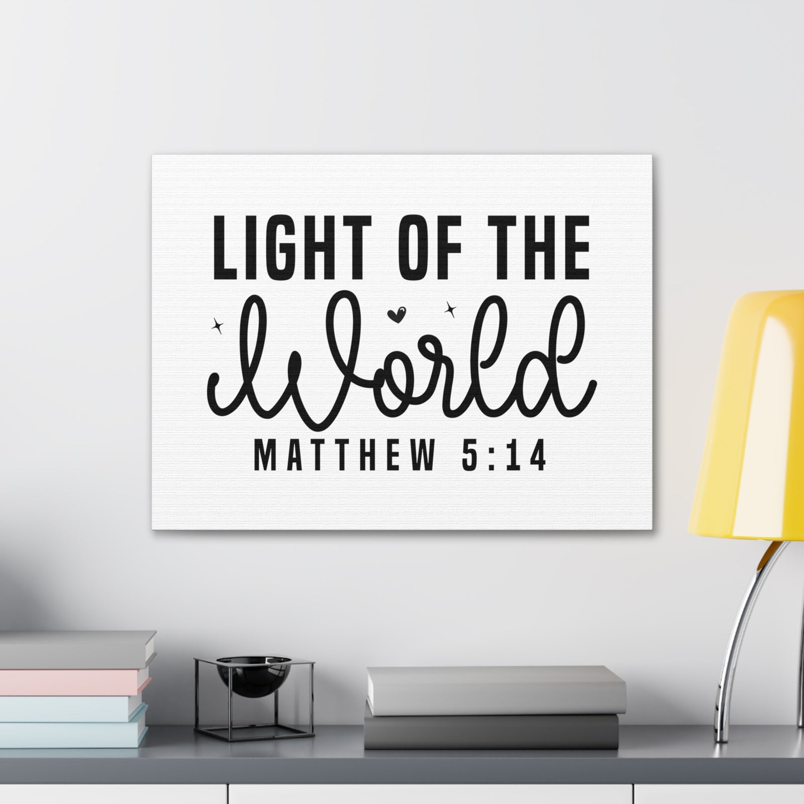 Scripture Walls Matthew 5:14 Light of the World Bible Verse Canvas Christian Wall Art Ready to Hang Unframed-Express Your Love Gifts