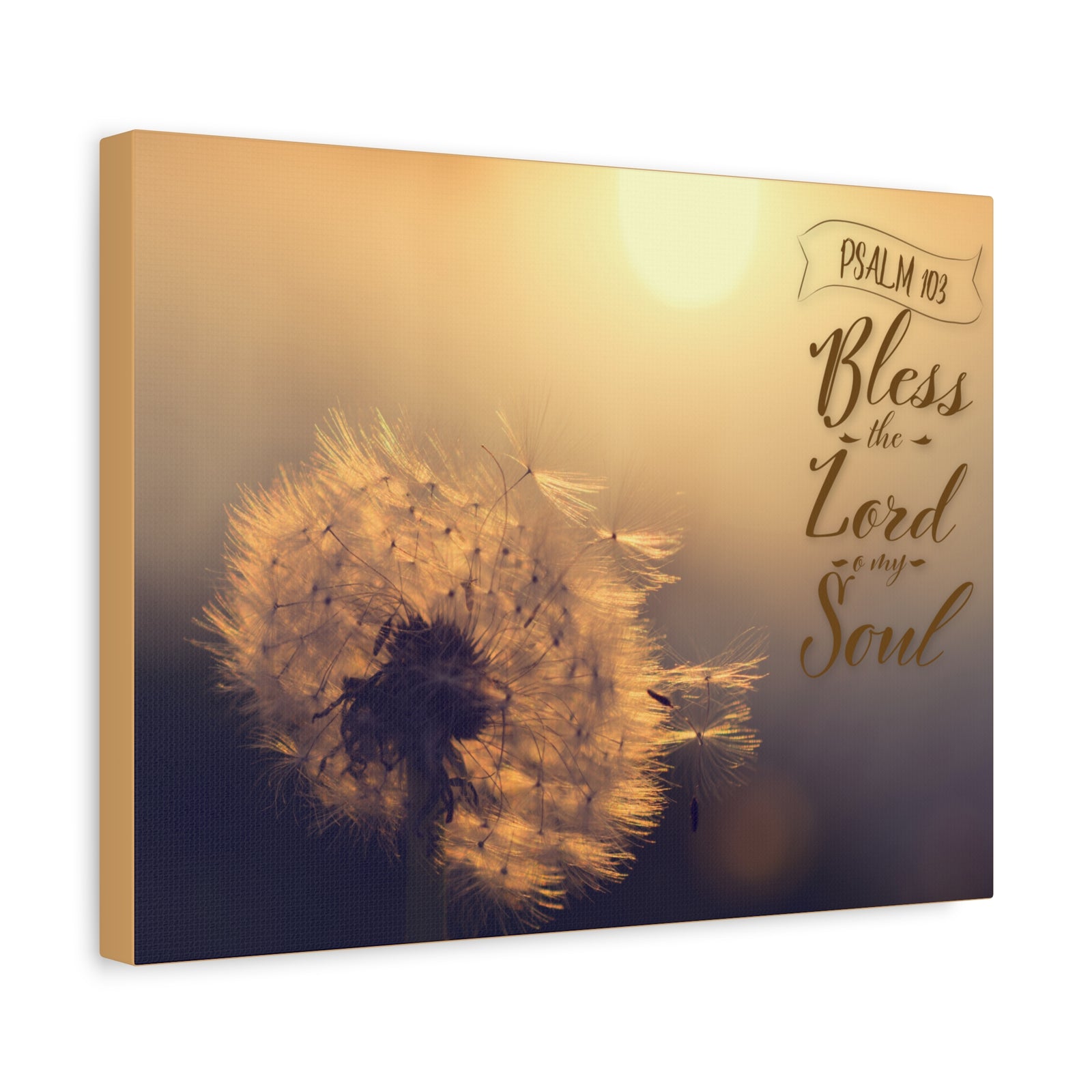 Scripture Walls Bless The Lord Psalm 103 Bible Verse Canvas Christian Wall Art Ready to Hang-Express Your Love Gifts