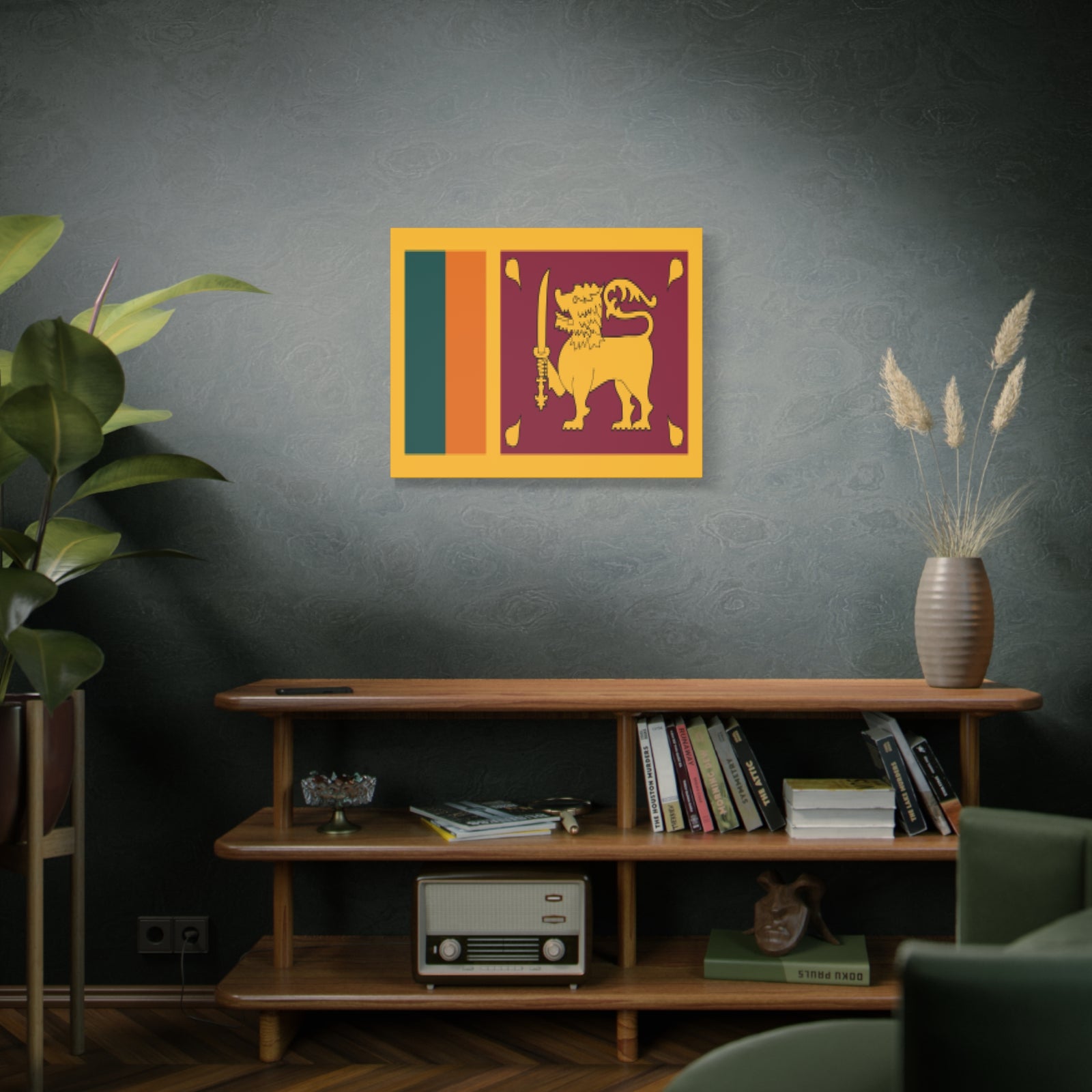 Sri Lanka Country Flag Canvas Vibrant Wall Art Unframed Home Decor-Express Your Love Gifts