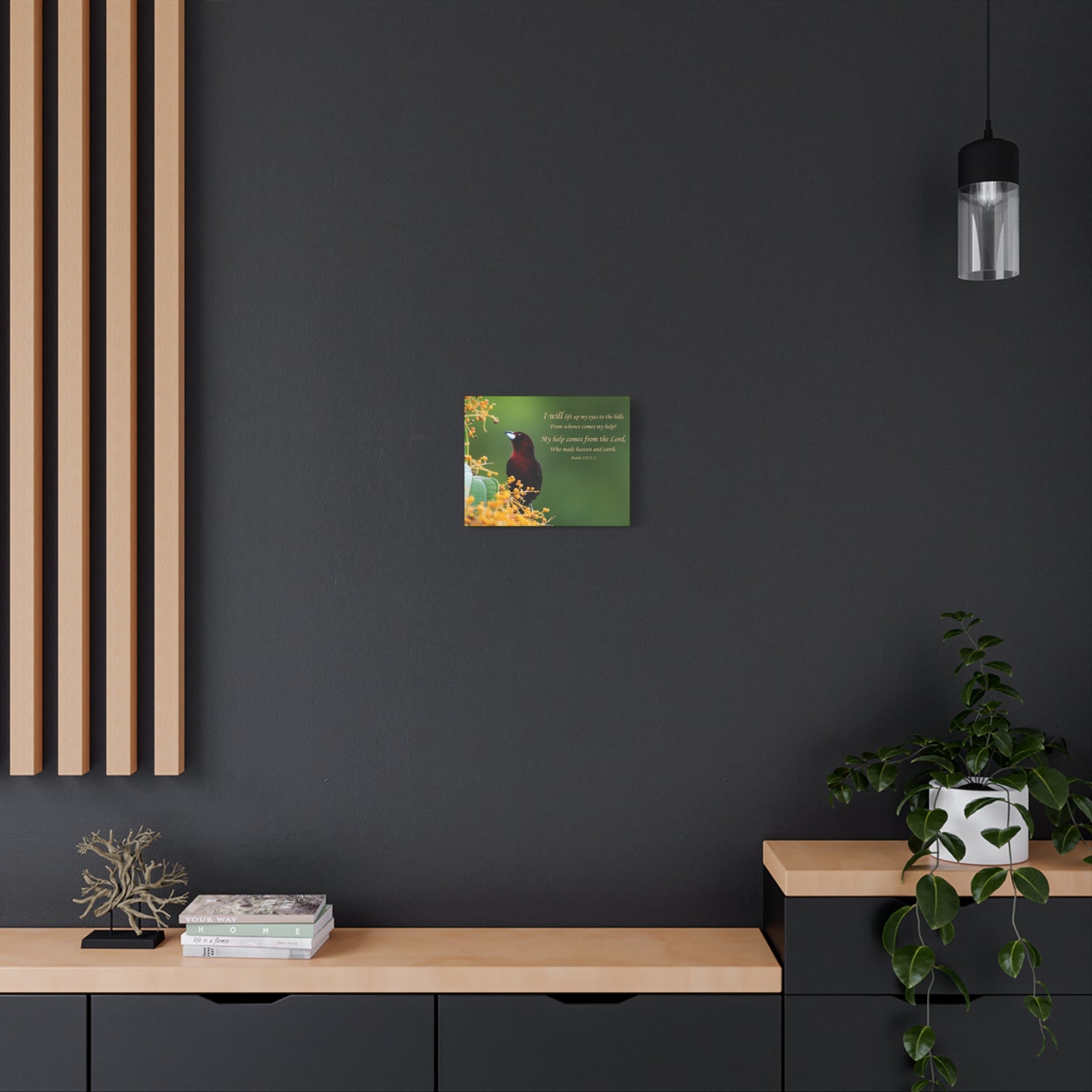 Scripture Canvas Comes From The Lord Psalm 121:1-2 Christian Wall Art Bible Verse Print Ready to Hang-Express Your Love Gifts