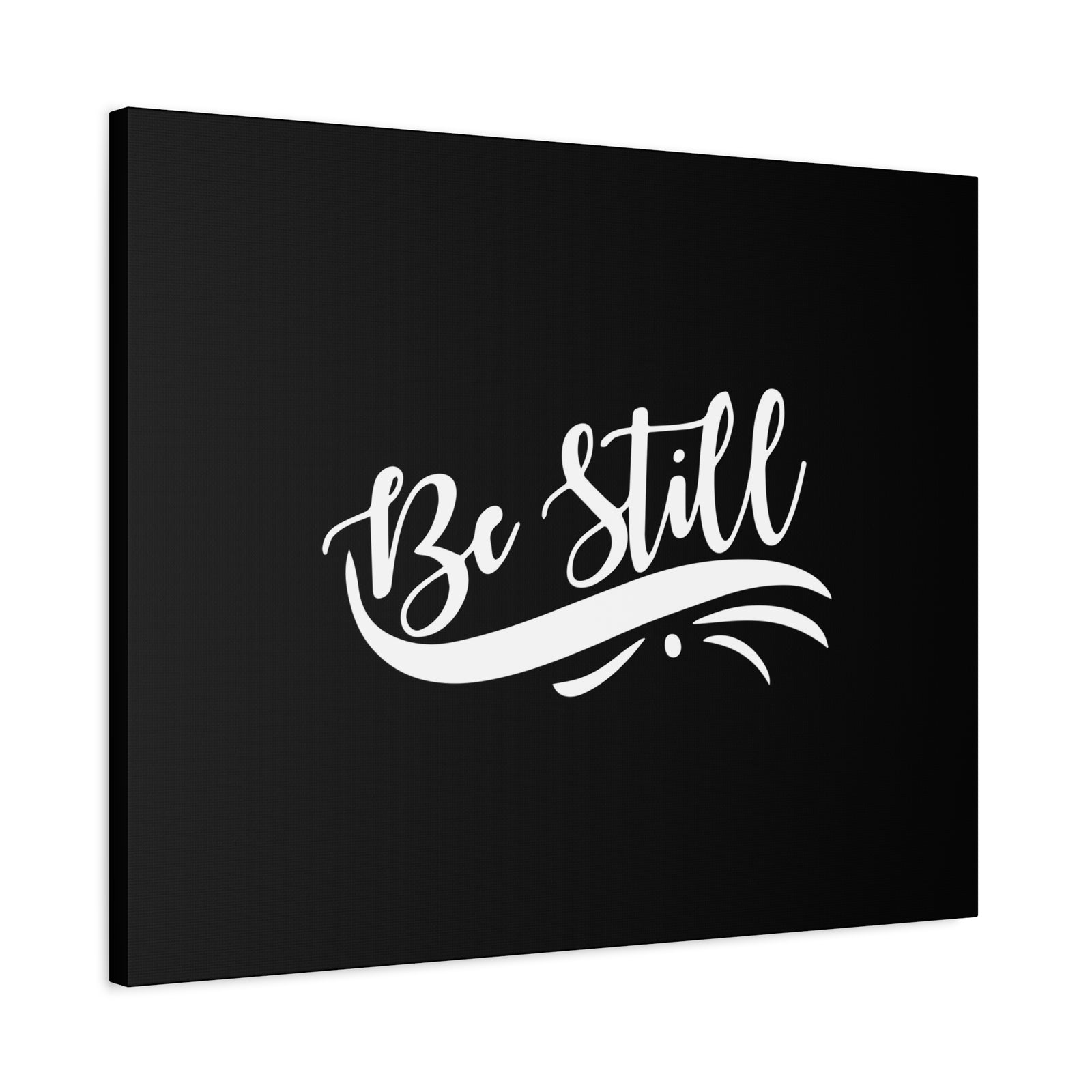Scripture Canvas Be Still Swoosh Psalm 46:10 Christian Wall Art Bible Verse Print Ready to Hang-Express Your Love Gifts