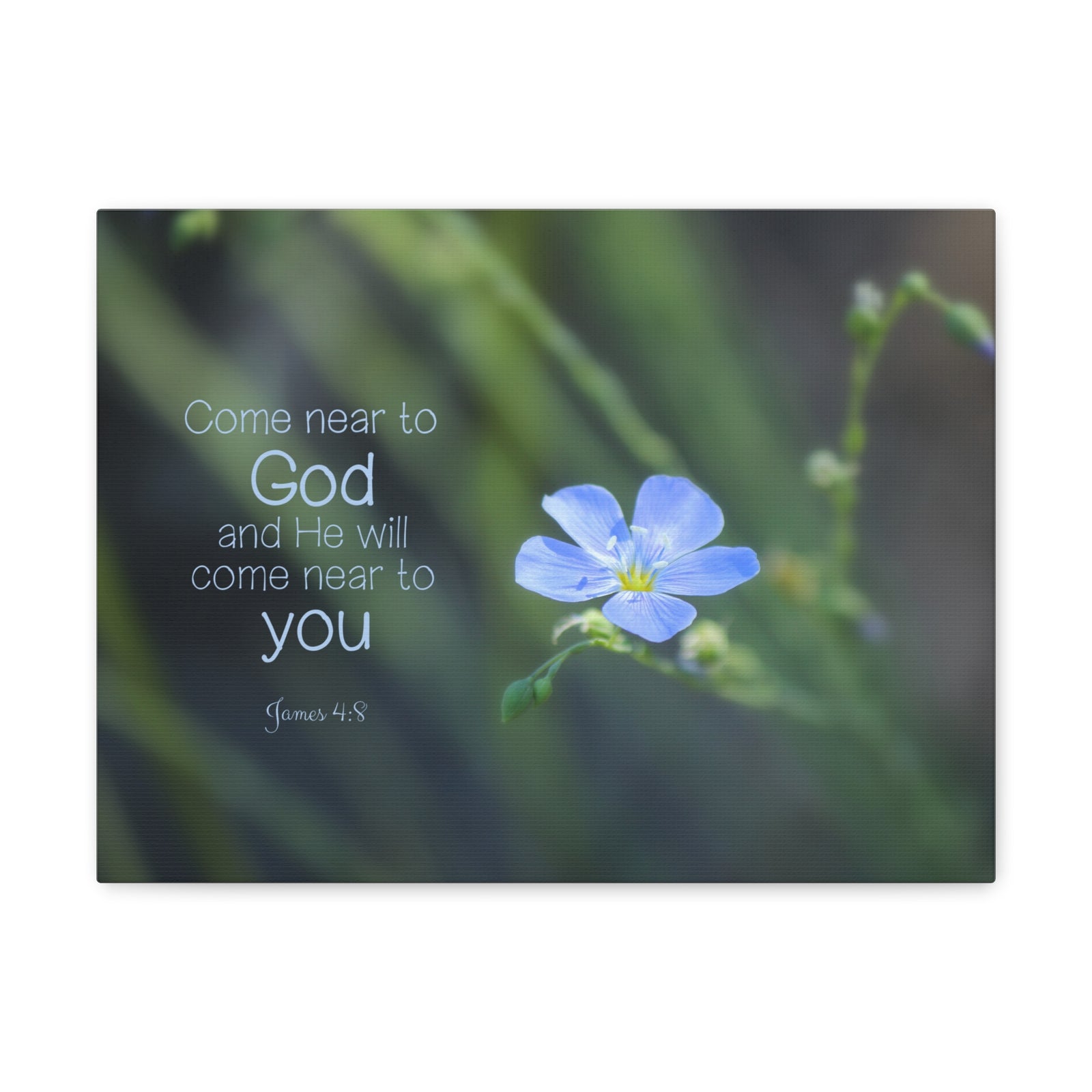 Scripture Walls Near To God James 4:8 Bible Verse Canvas Christian Wall Art Ready to Hang-Express Your Love Gifts