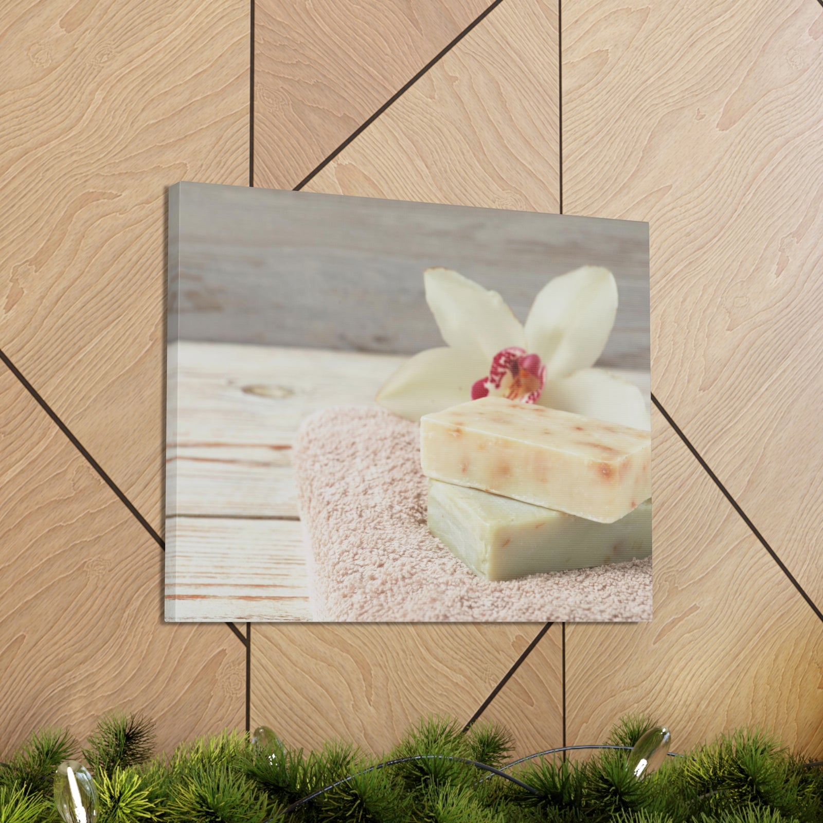 Terry Towel and Lily Forest Floral Nature Photography Canvas Wall Art for Home Decor Ready-to-Hang-Express Your Love Gifts