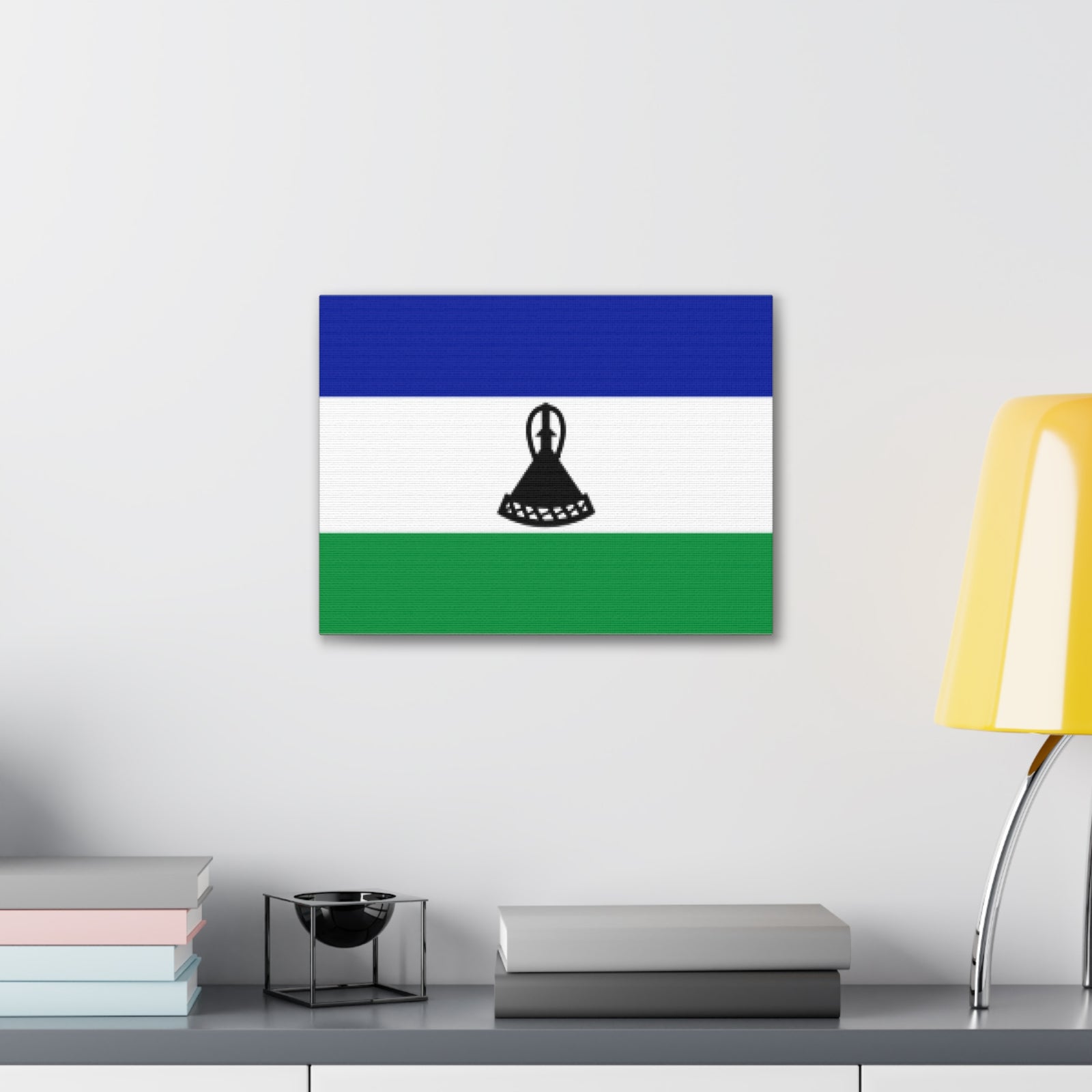 Lesotho Country Flag Canvas Vibrant Wall Art Unframed Home Decor-Express Your Love Gifts