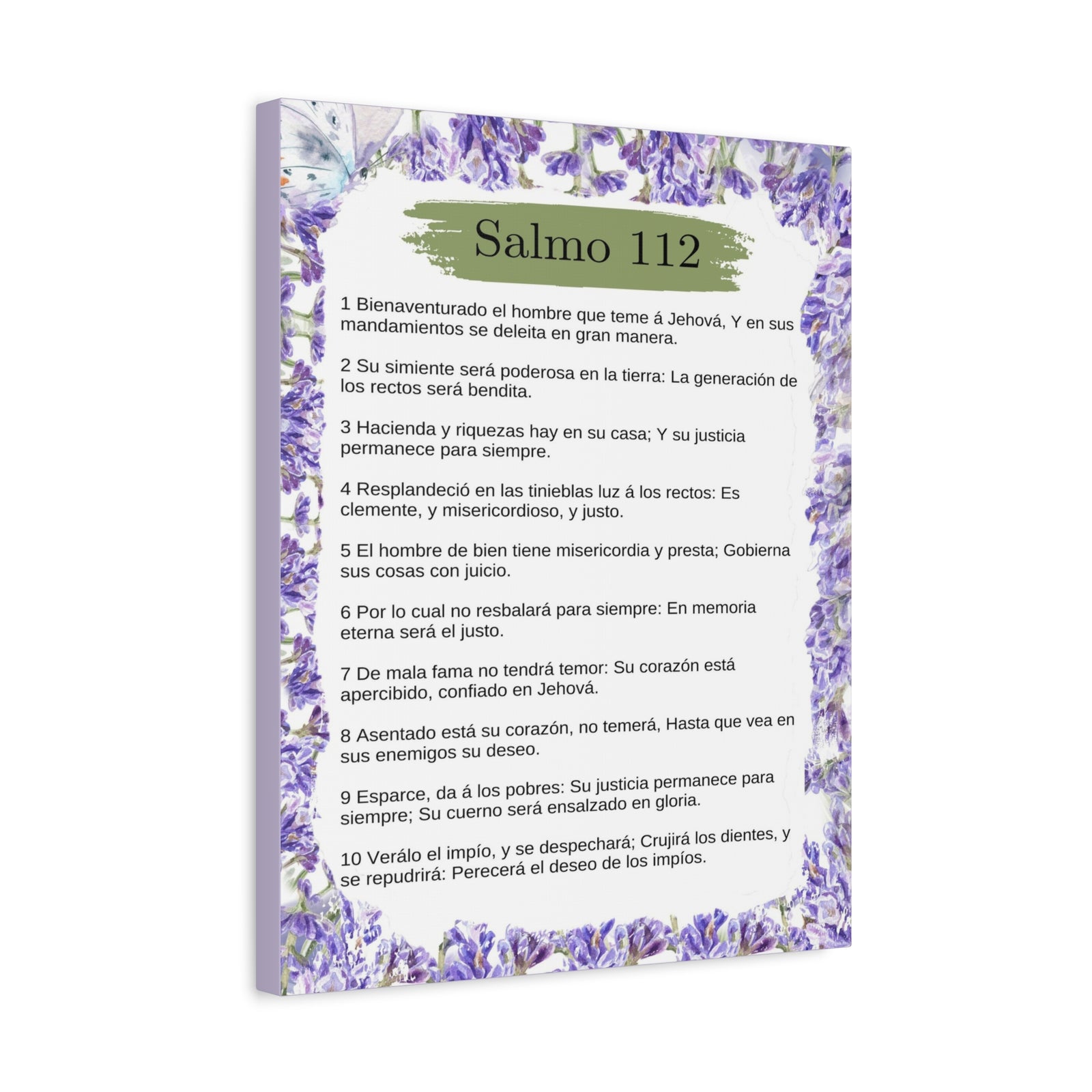 Salmo 112 Impresión De Arte Cristiano en la Pared Lista Para Colgar-Express Your Love Gifts