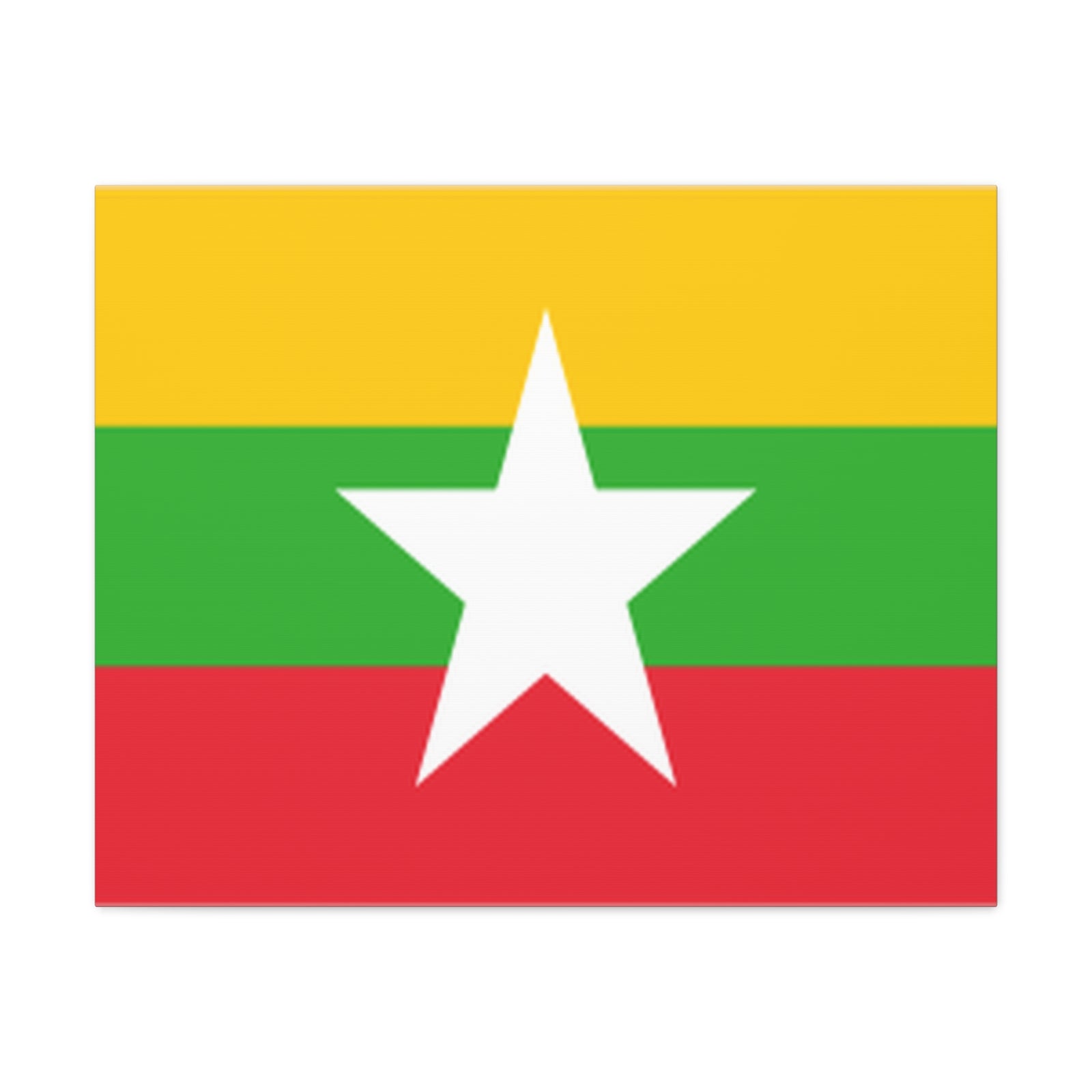 Myanmar Country Flag Canvas Vibrant Wall Art Unframed Home Decor-Express Your Love Gifts