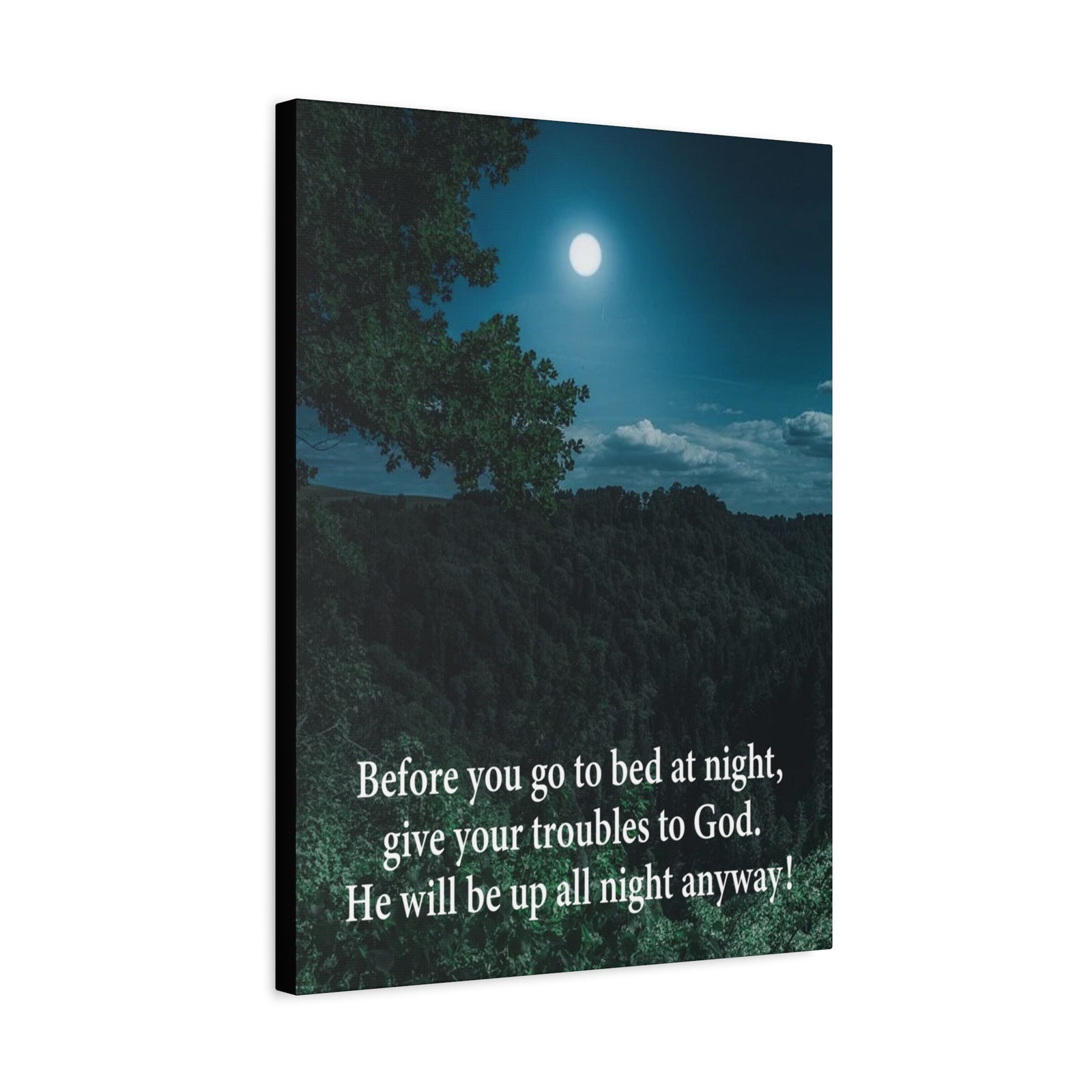 Scripture Walls God Has Your Problems Psalm 55:22 Canvas Bible Verse Christian Wall Art Ready to Hang-Express Your Love Gifts