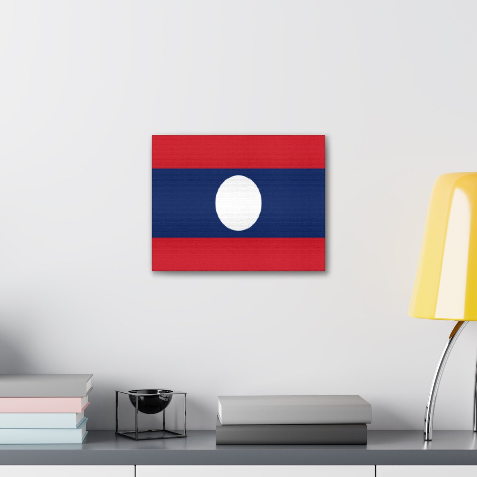 Laos Country Flag Canvas Vibrant Wall Art Unframed Home Decor-Express Your Love Gifts