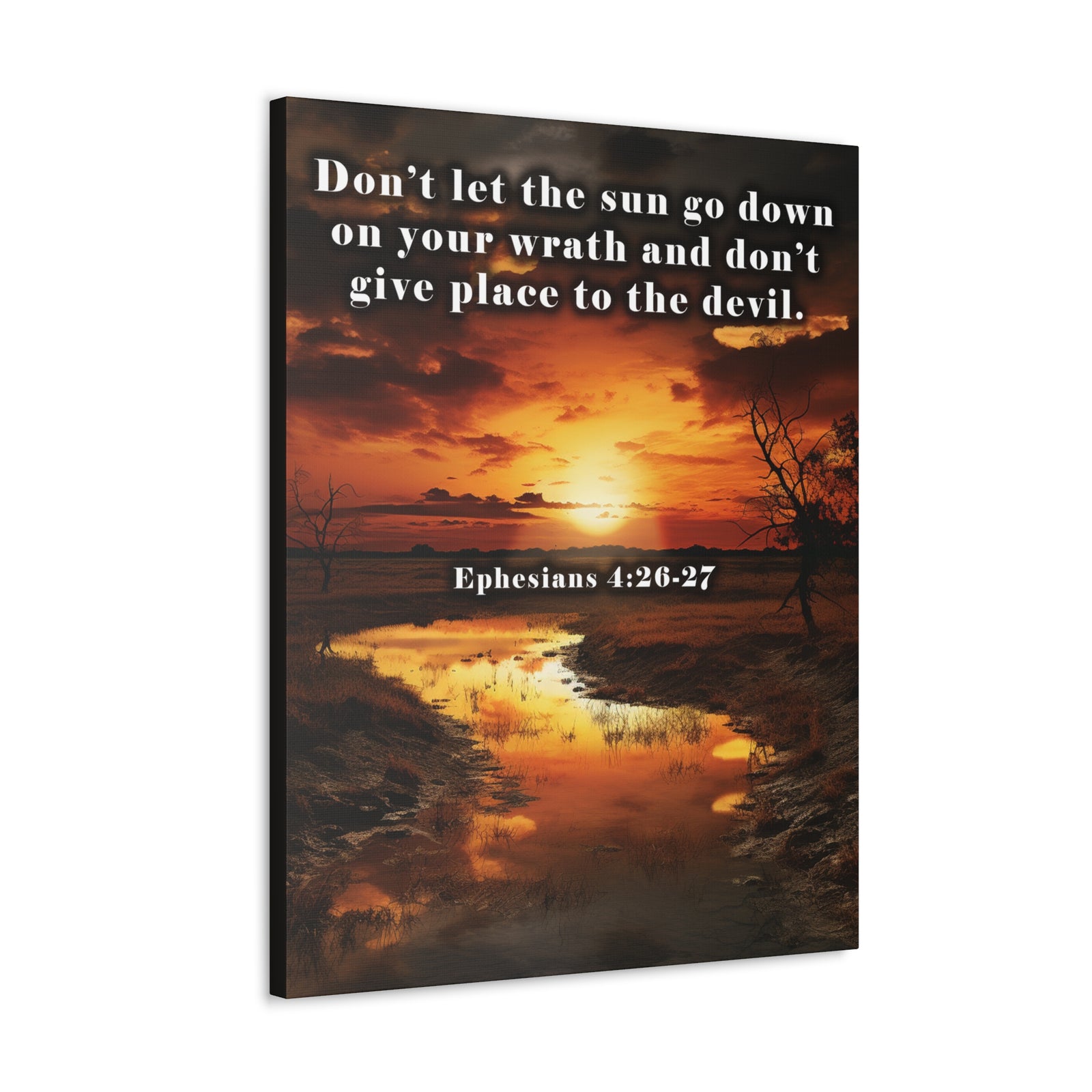 Scripture Walls Be Ye Angry Ephesians 4:26-27 Christian Wall Art Print Ready to Hang Unframed-Express Your Love Gifts