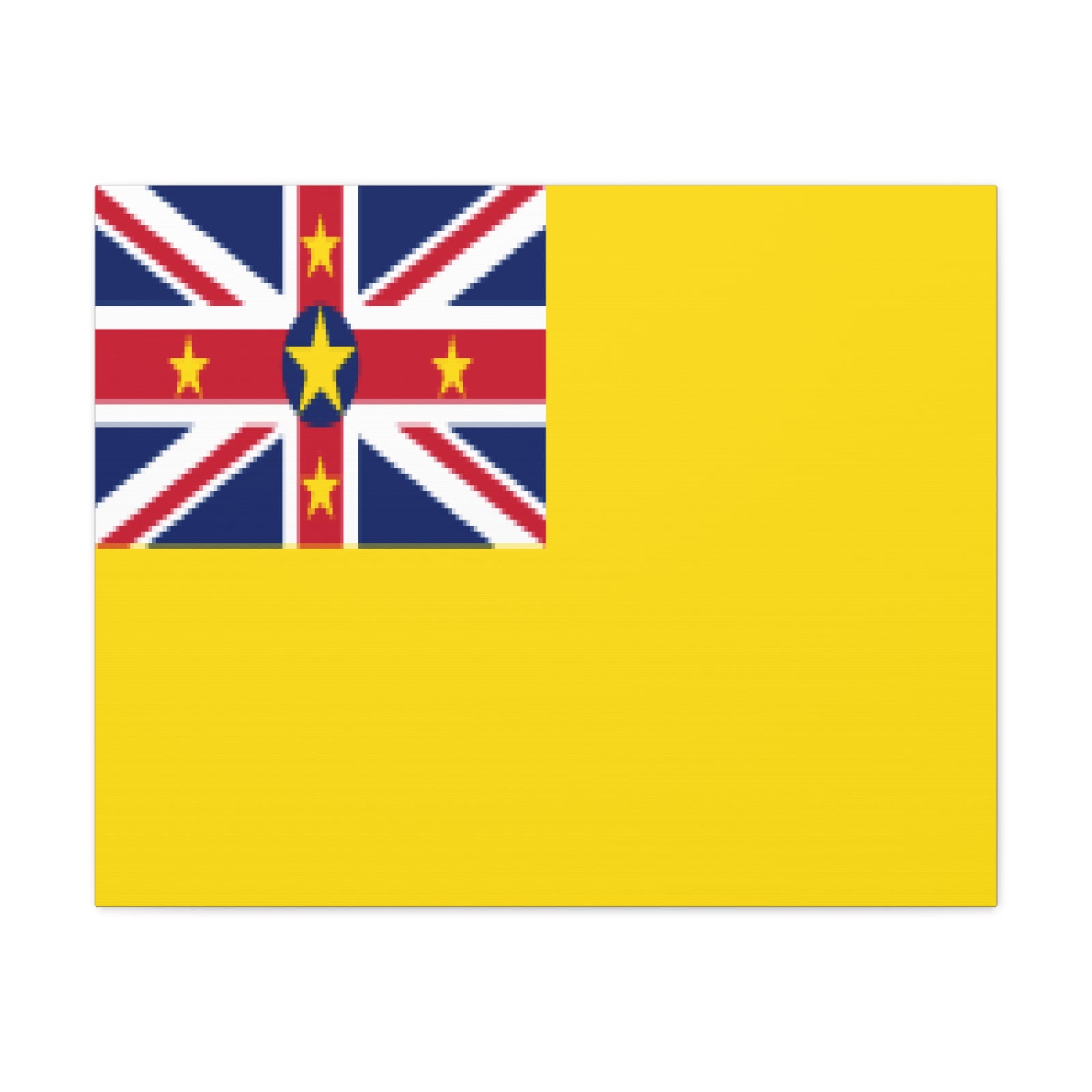 Niue Country Flag Canvas Vibrant Wall Art Unframed Home Decor-Express Your Love Gifts