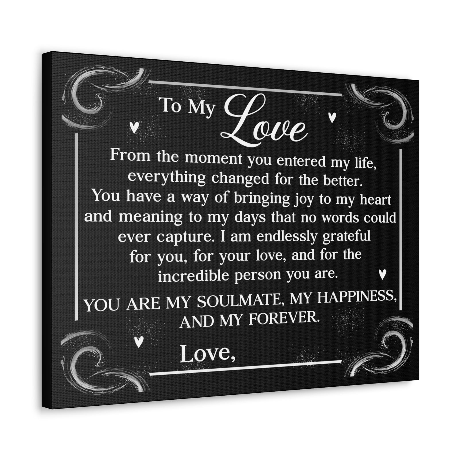 Personalized You Are My Soulmate Romantic Inspirational Print Ready to Hang Artwork Unframed-Express Your Love Gifts