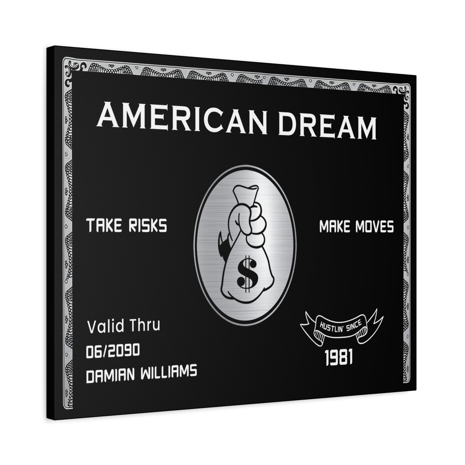 Personalized American Dream Motivational Wall Art Canvas-Express Your Love Gifts