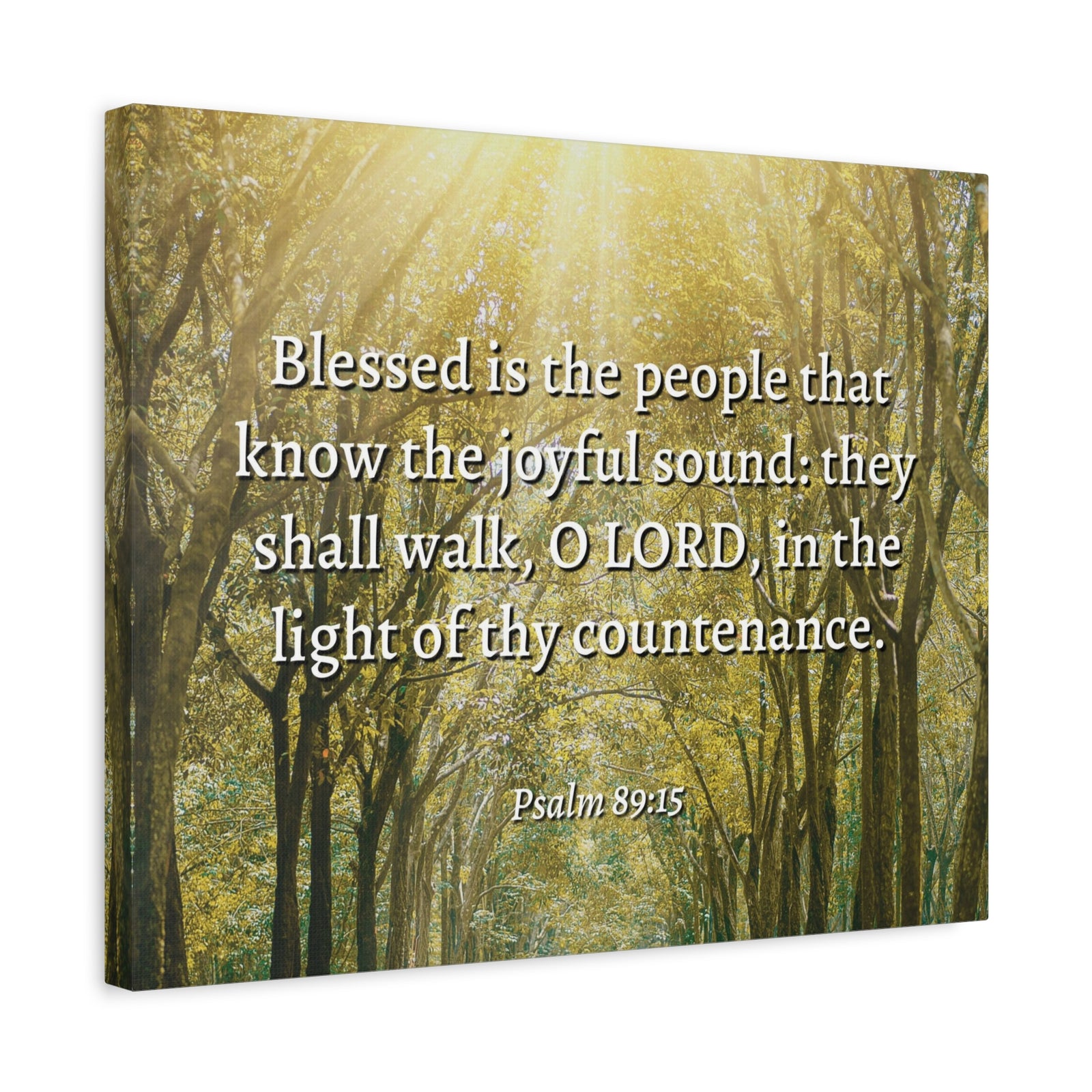 Scripture Walls Joyful Sound Psalm 89:15 Bible Verse Canvas Christian Wall Art Ready to Hang-Express Your Love Gifts