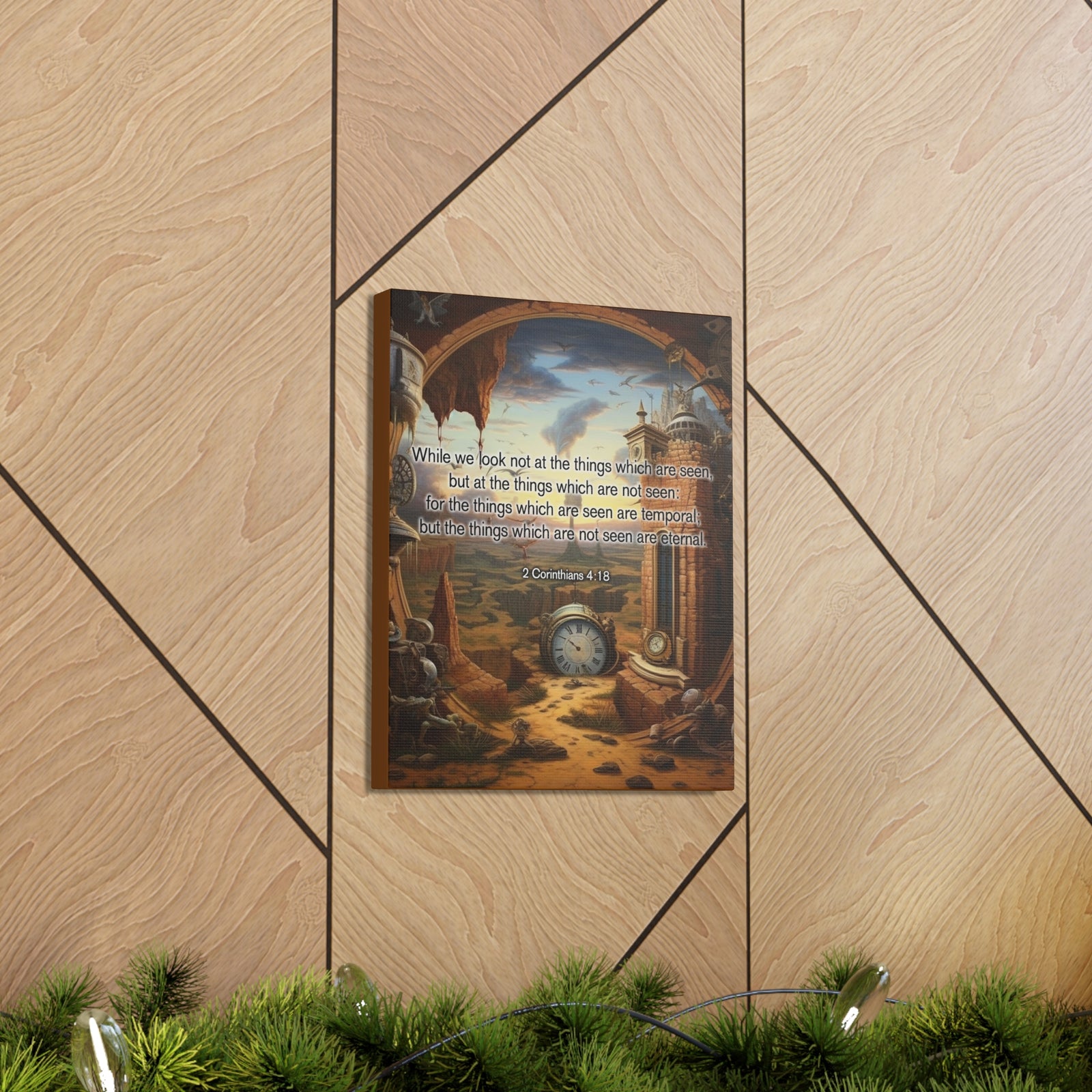 Scripture Walls Temporal 2 Corinthians 4:18 Christian Wall Art Print Ready to Hang Unframed-Express Your Love Gifts