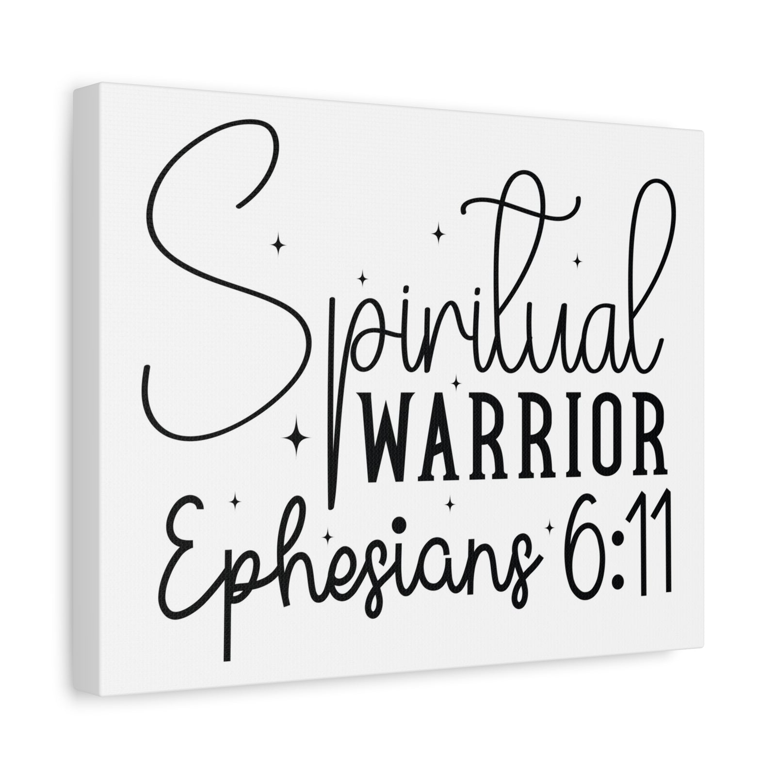 Scripture Walls Ephesians 6:11 A Spiritual Warrior Bible Verse Canvas Christian Wall Art Ready to Hang Unframed-Express Your Love Gifts