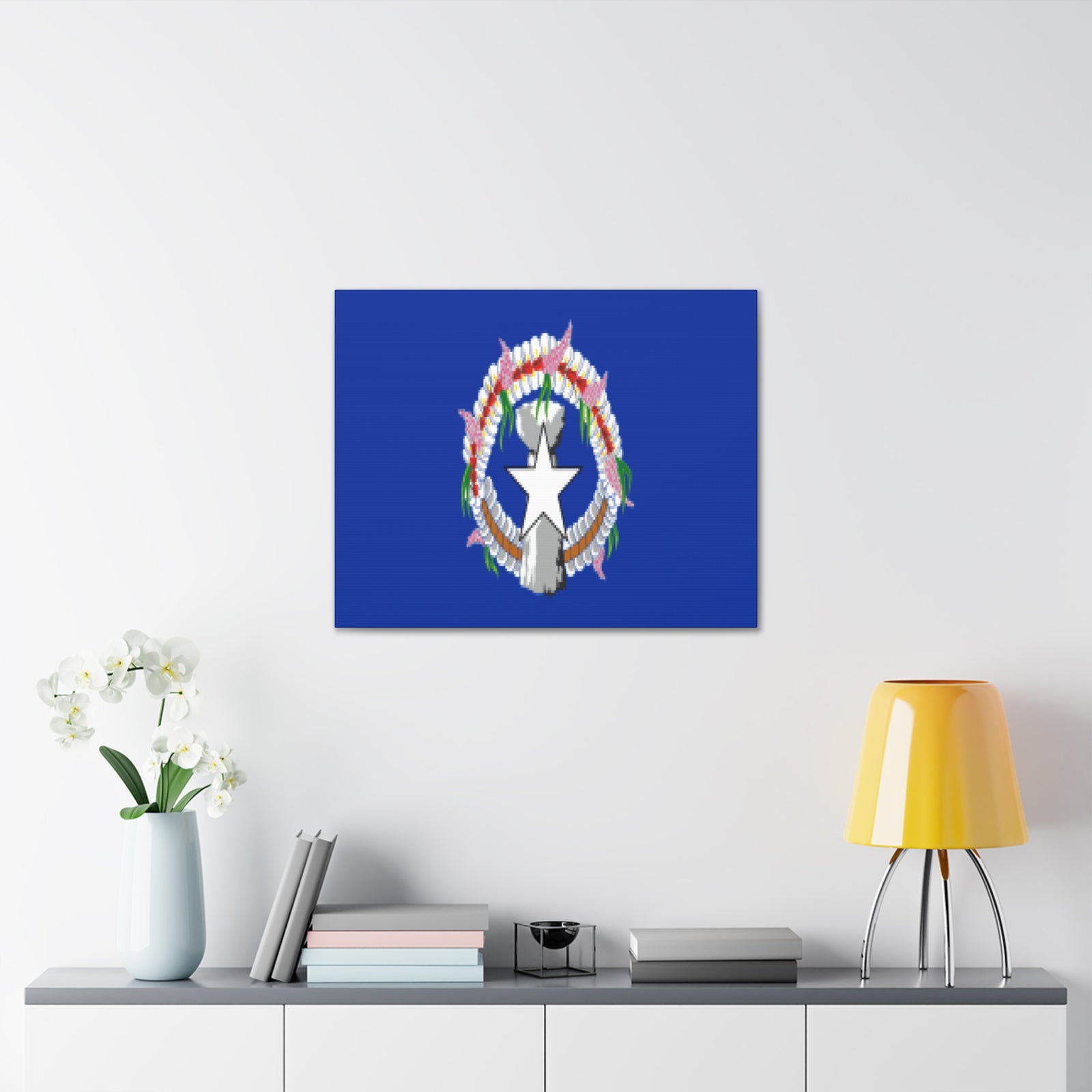Northern Mariana Islands Country Flag Canvas Vibrant Wall Art Unframed Home Decor-Express Your Love Gifts