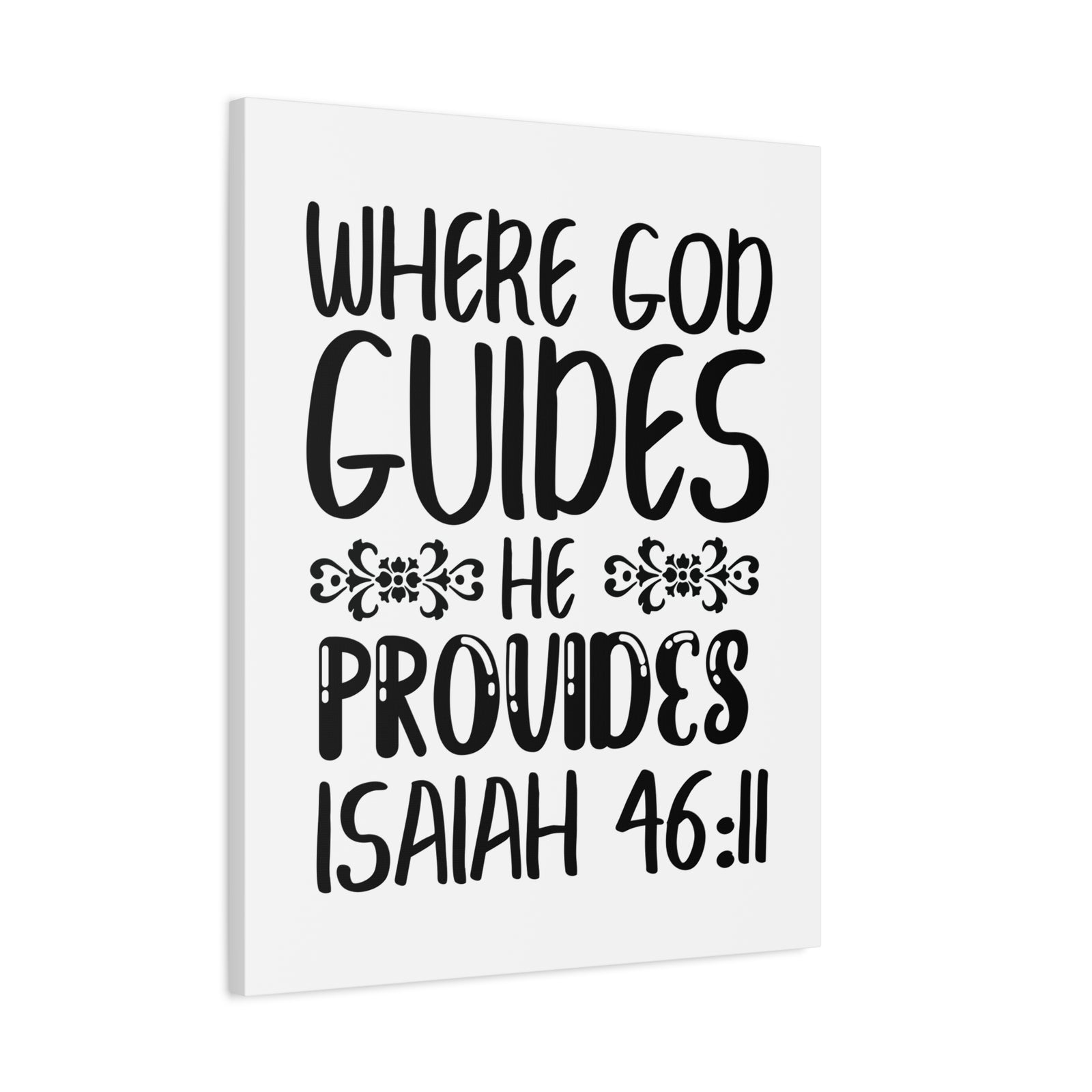 Scripture Walls Isaiah 46:11 Where God Guides Bible Verse Canvas Christian Wall Art Ready to Hang Unframed-Express Your Love Gifts