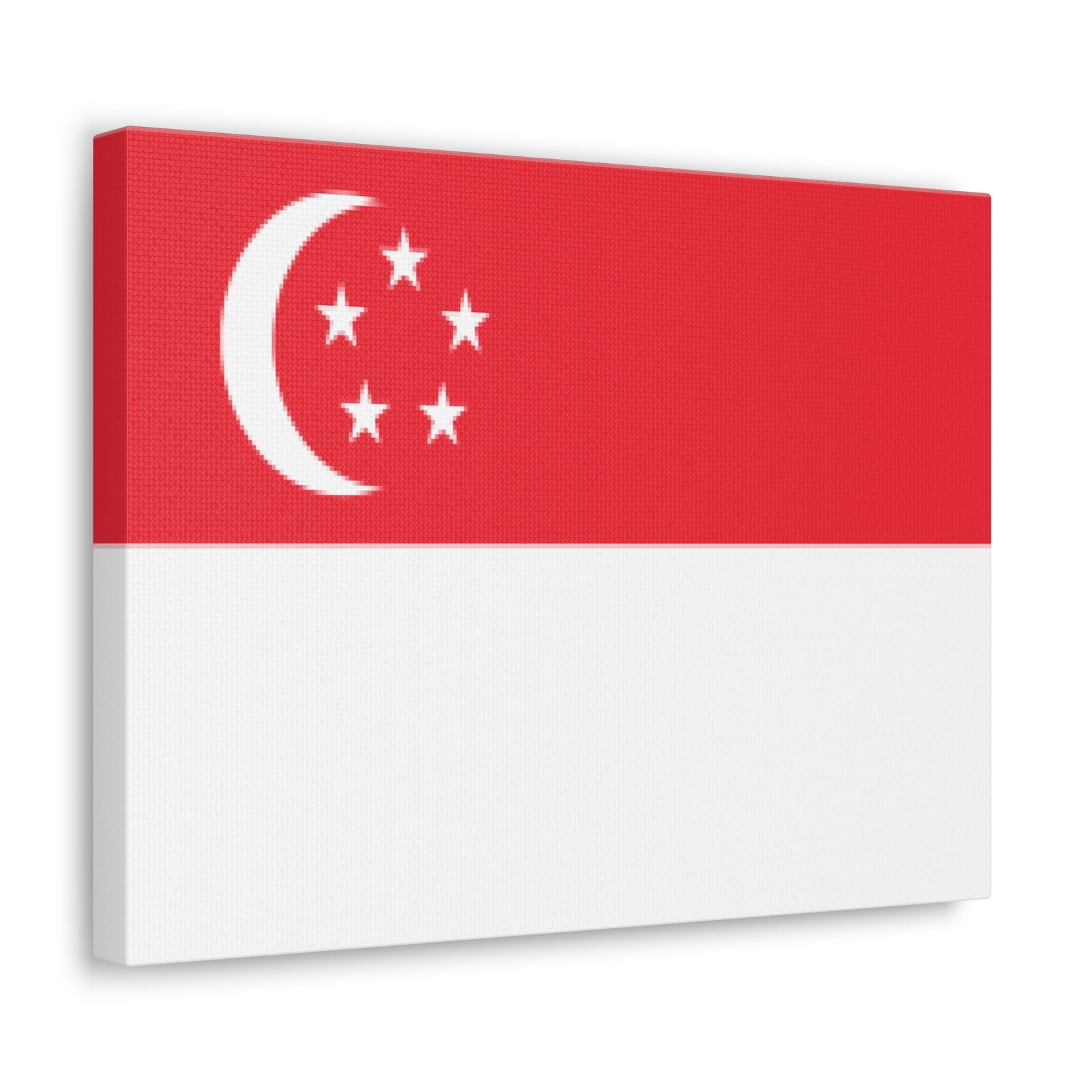 Singapore Country Flag Canvas Vibrant Wall Art Unframed Home Decor-Express Your Love Gifts