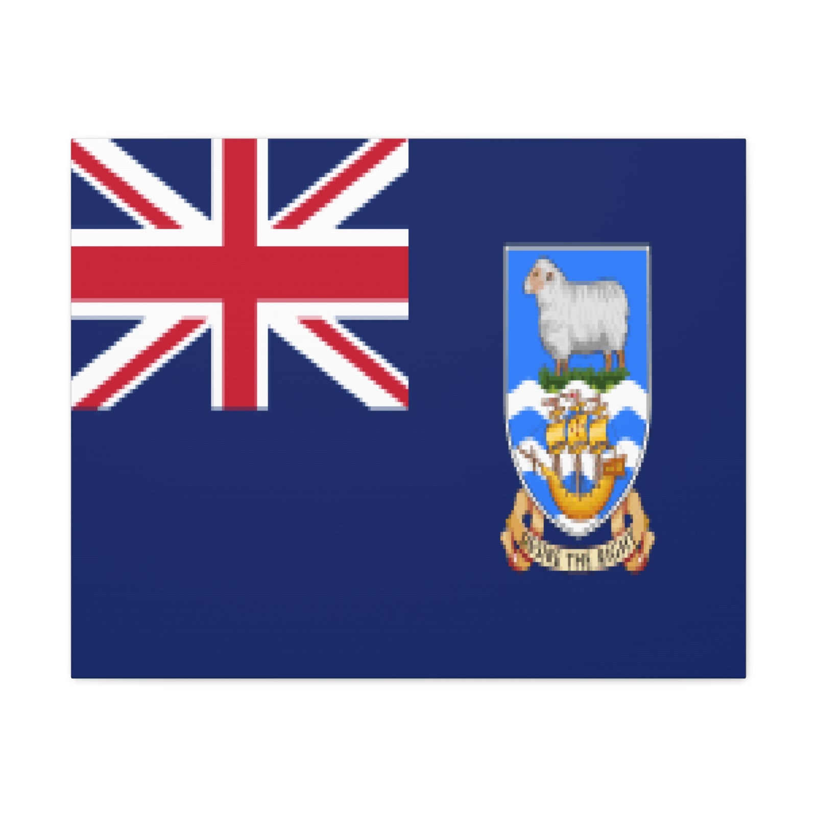 Falkland Islands Country Flag Canvas Vibrant Wall Art Unframed Home Decor-Express Your Love Gifts