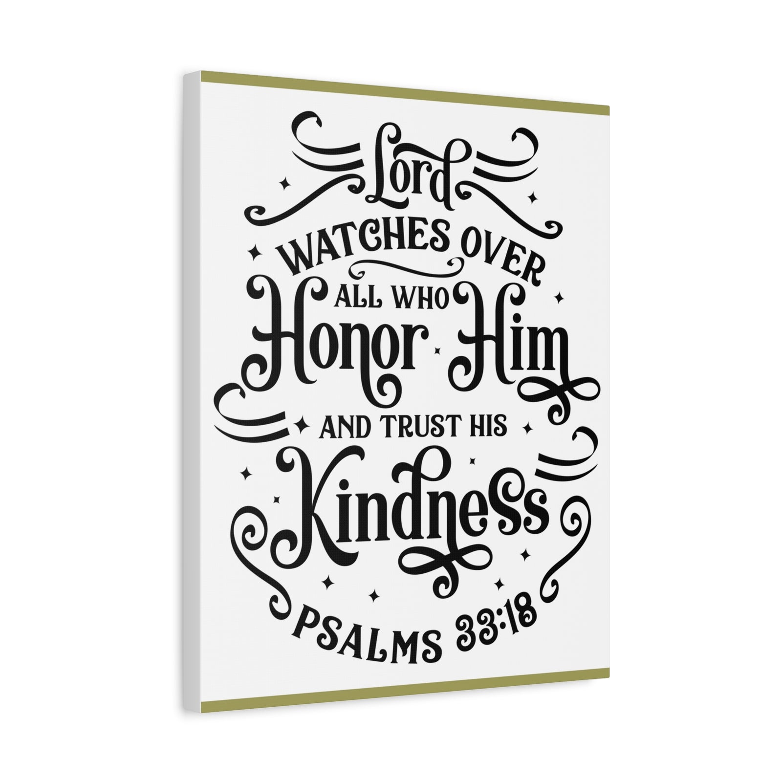 Scripture Walls Lord Watches Over All Who Honor Him Psalms 33:18 Bible Verse Canvas Christian Wall Art Ready To Hang-Express Your Love Gifts
