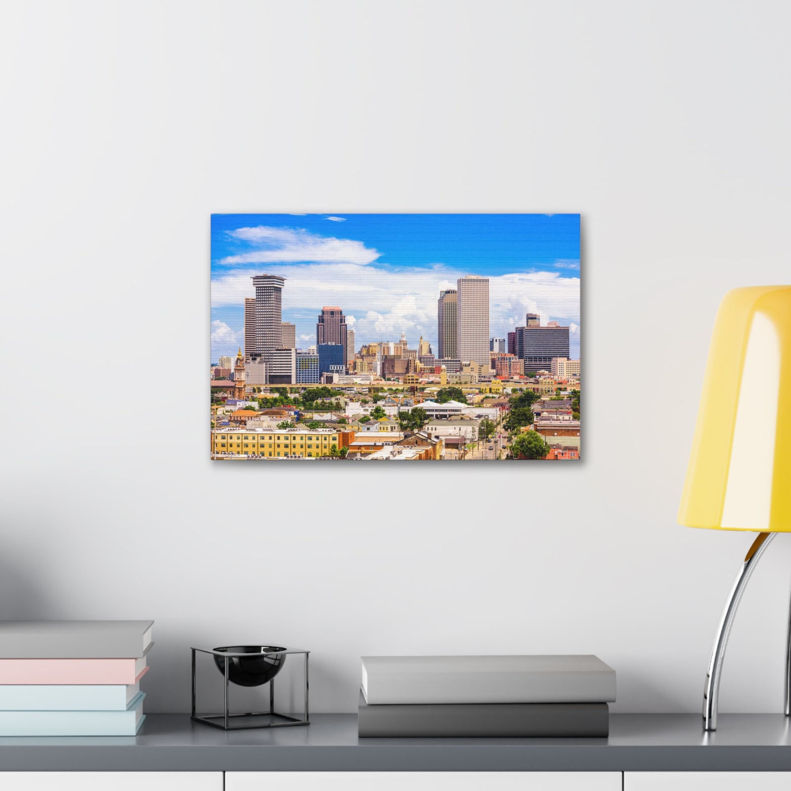 New Orleans Daytime Skyline Canvas Artwork High-Quality Breathtaking Stunning Cityscape for Home Decor Ready to Hang-Express Your Love Gifts