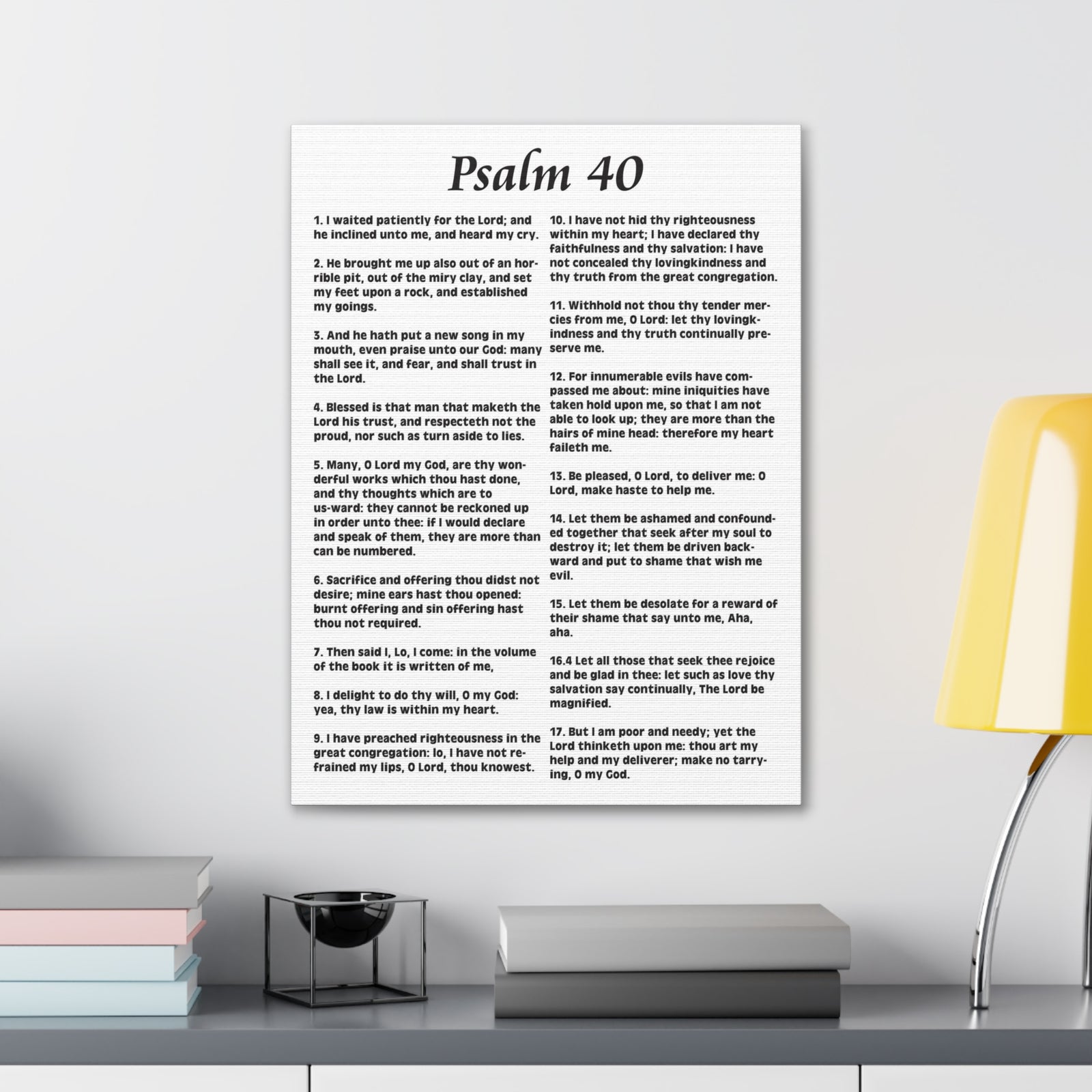 Scripture Walls My Deliverer Heard Me Psalm 40:11 Christian Wall Art Print Ready to Hang-Express Your Love Gifts